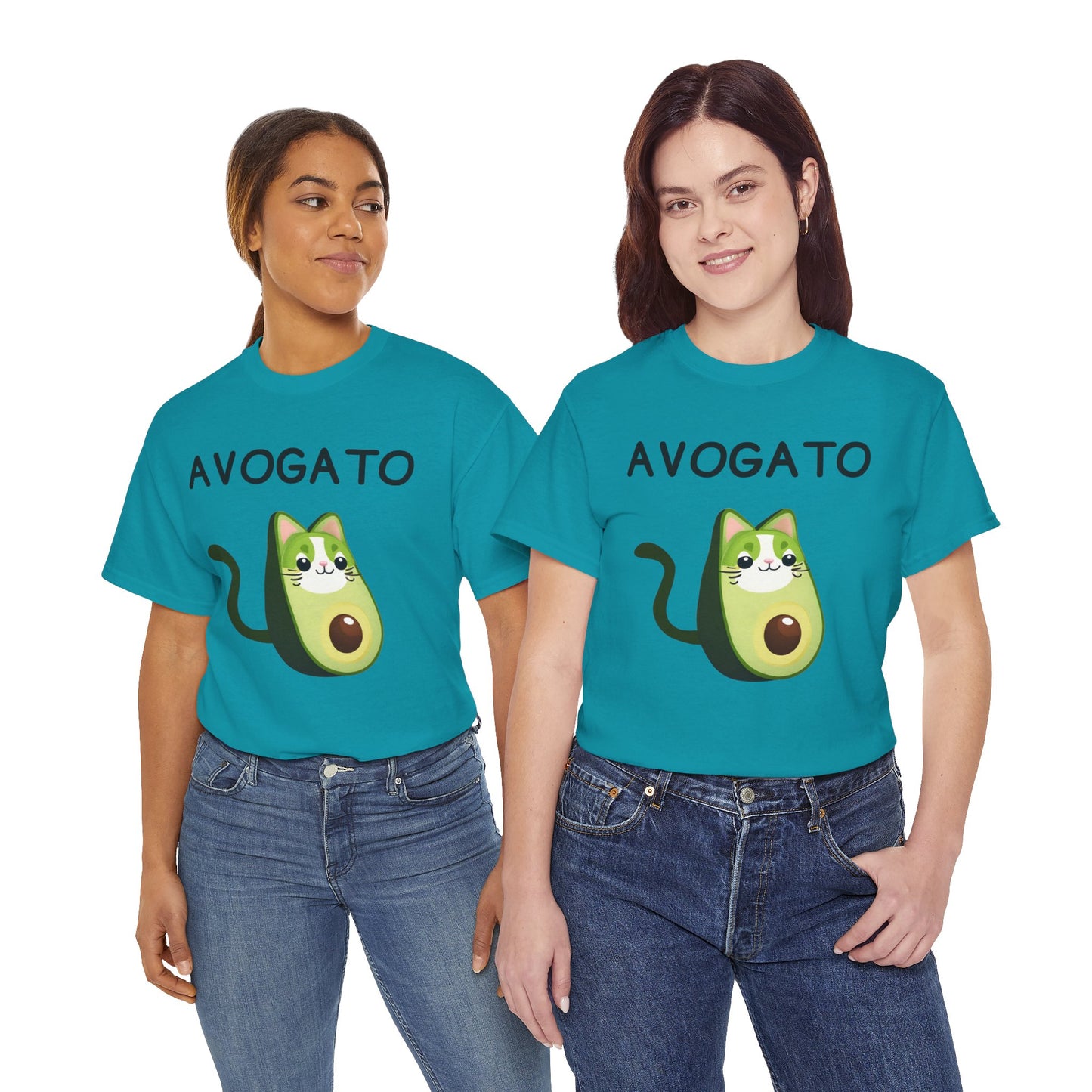 Avogato Funny Avocado Cat Face - Flashlander Gym Shirt