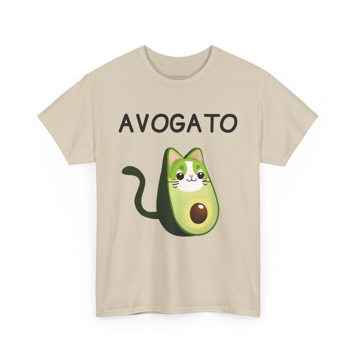 Avogato Funny Avocado Cat Face - Flashlander Gym Shirt