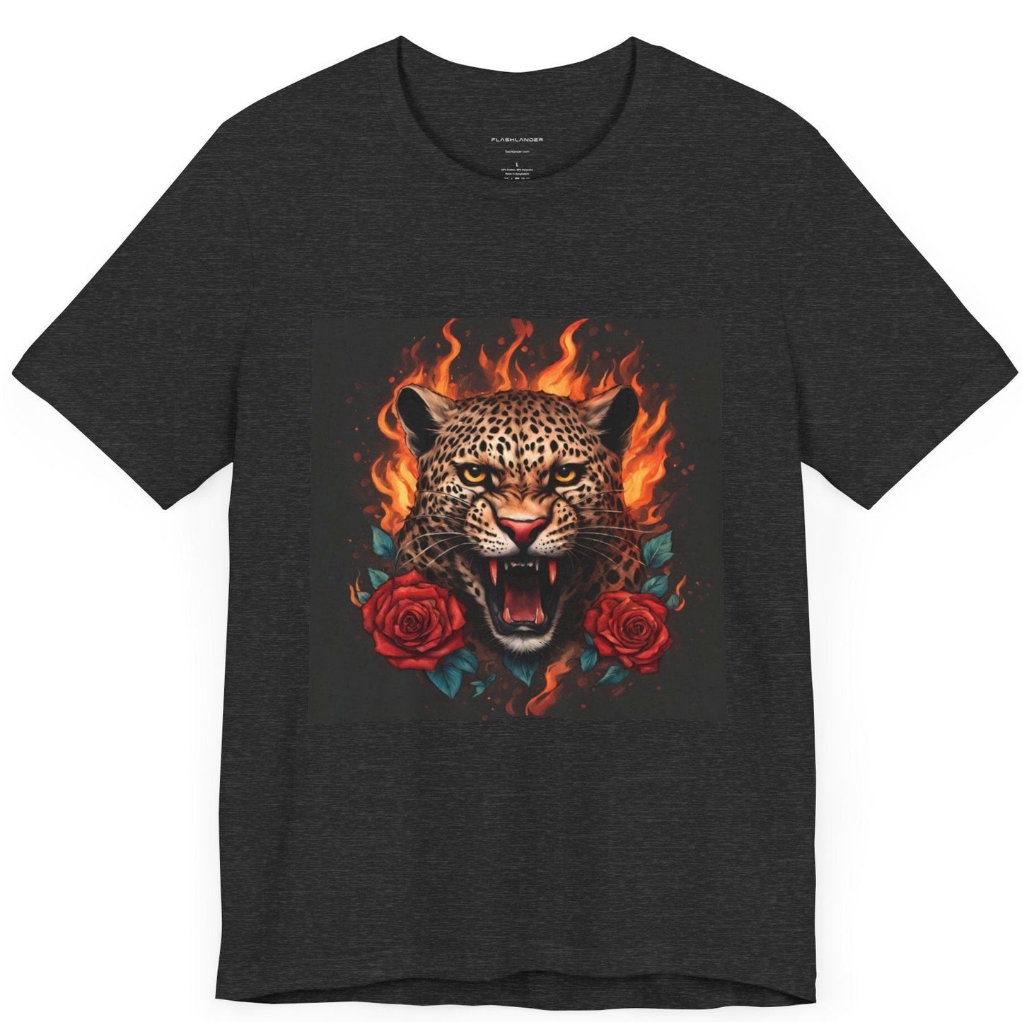 Leopard Flames Flashlander Gym Shirt