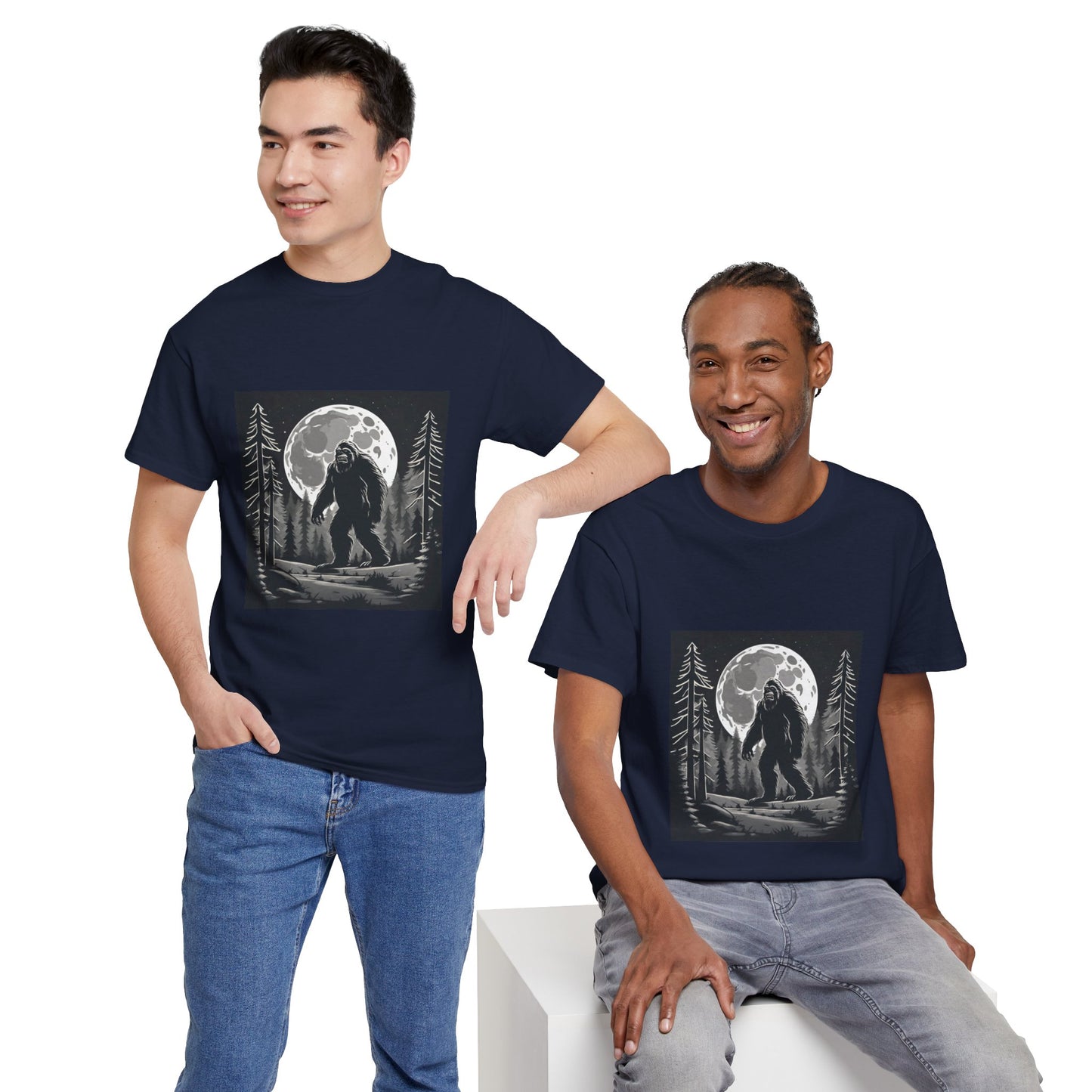 Camisa Bigfoot, camisa Sasquatch, camisa divertida Bigfoot, camisa de senderismo, camisa Yeti, camisa frescaUnisex camiseta de algodón pesado Flashlander