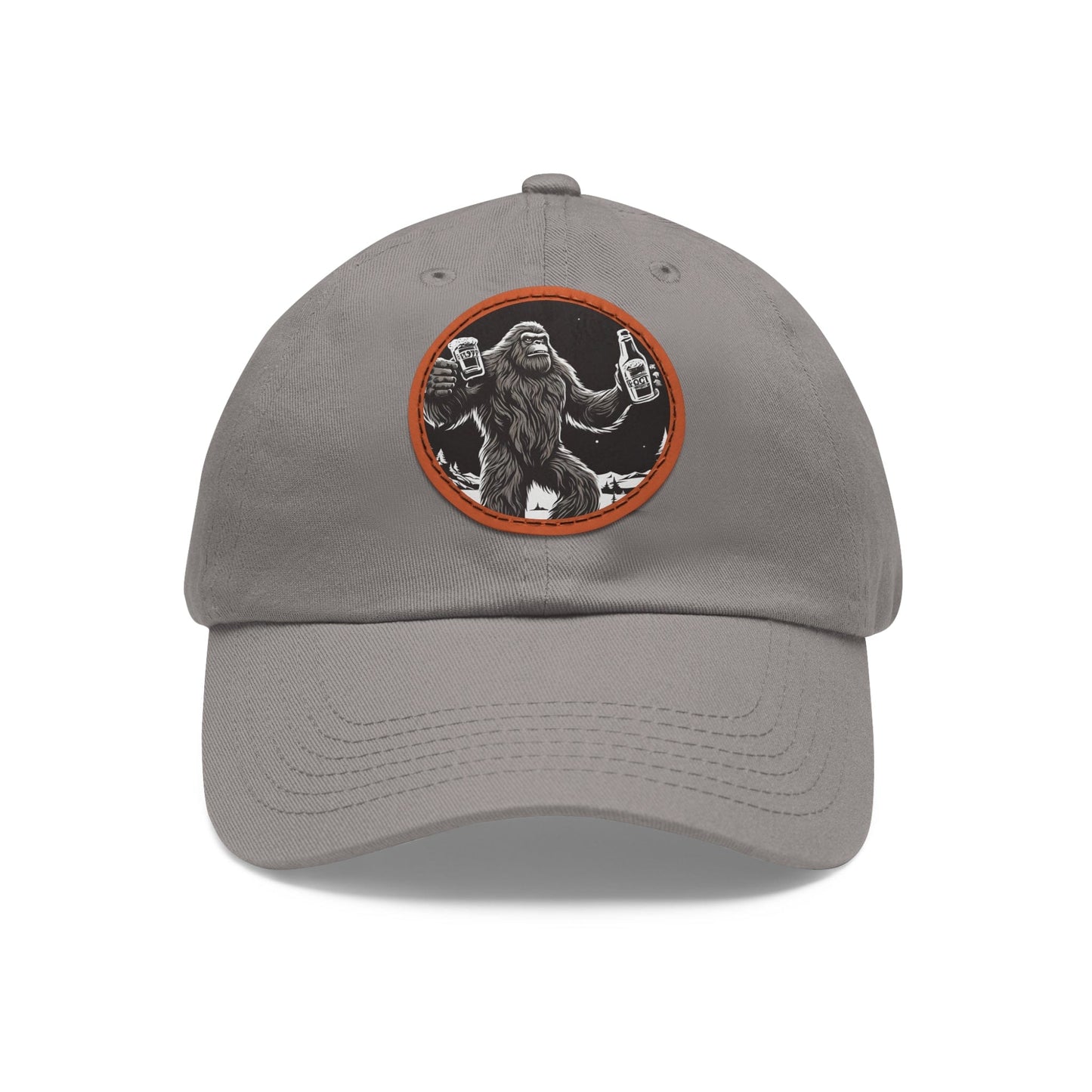 Bigfoot Beer Hat Big Foot Cap Sasquatch Beer Hat Dad Hat with Patch (Round) Baseball Cap Sasquatch Beer Cap Custom Hat Flashlander