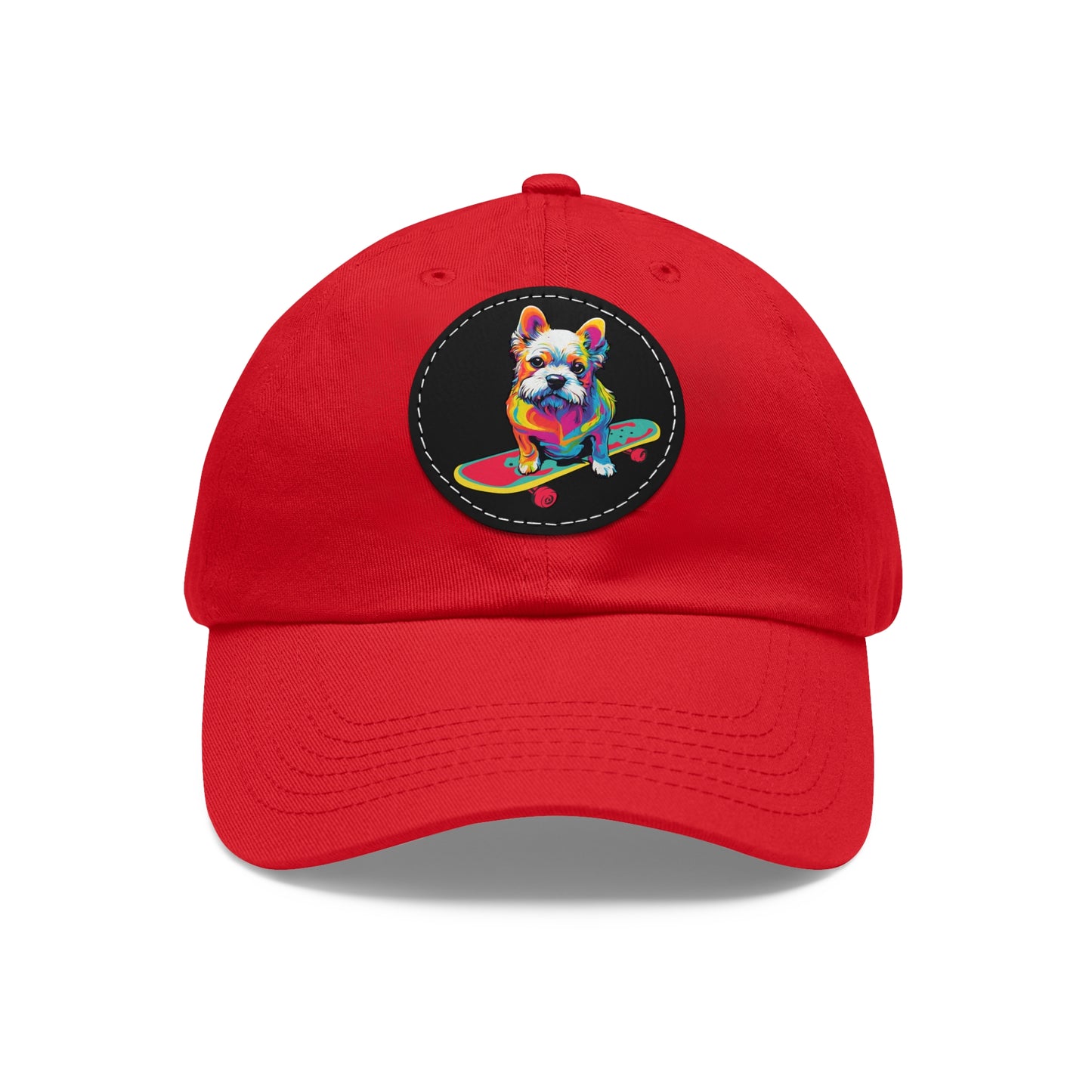 Skateboard Dog Hat Skateboard Dog Cap Art Pop Dog Hat Dad Hat with Patch Baseball Puppy Hat Puppy Cap Paw Cap Dog Hat Dog Cap Art PopDog Cap