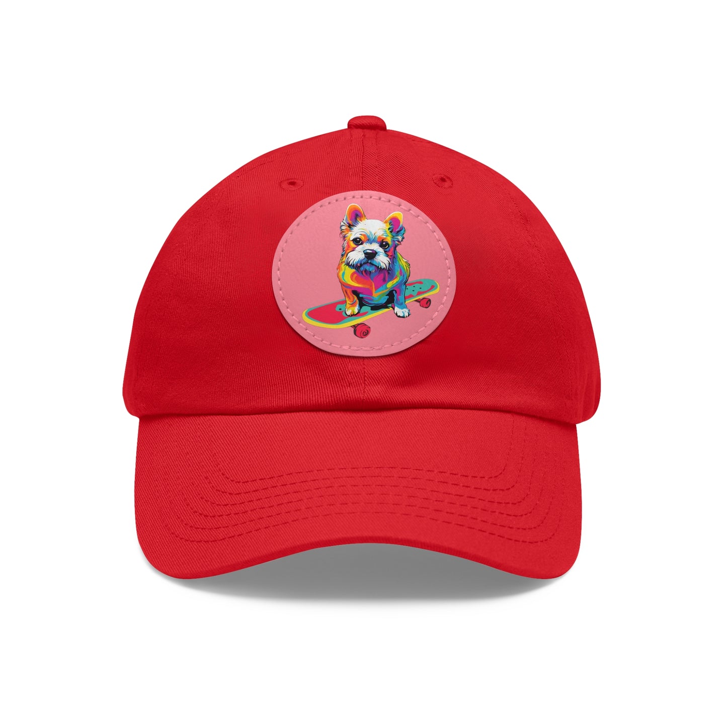 Skateboard Dog Hat Skateboard Dog Cap Art Pop Dog Hat Dad Hat with Patch Baseball Puppy Hat Puppy Cap Paw Cap Dog Hat Dog Cap Art PopDog Cap