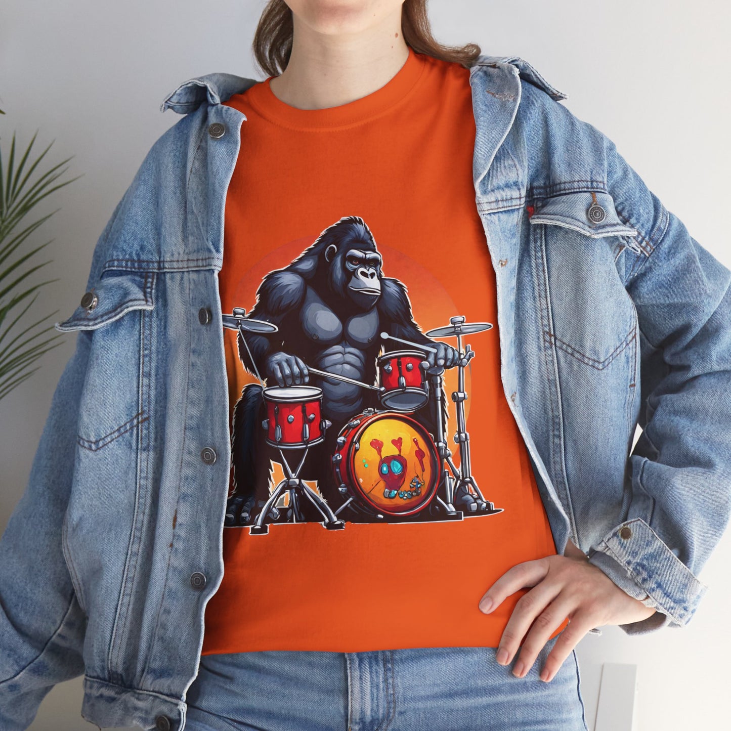 Camiseta deportiva Groove Gorilla Drummer Flashlander