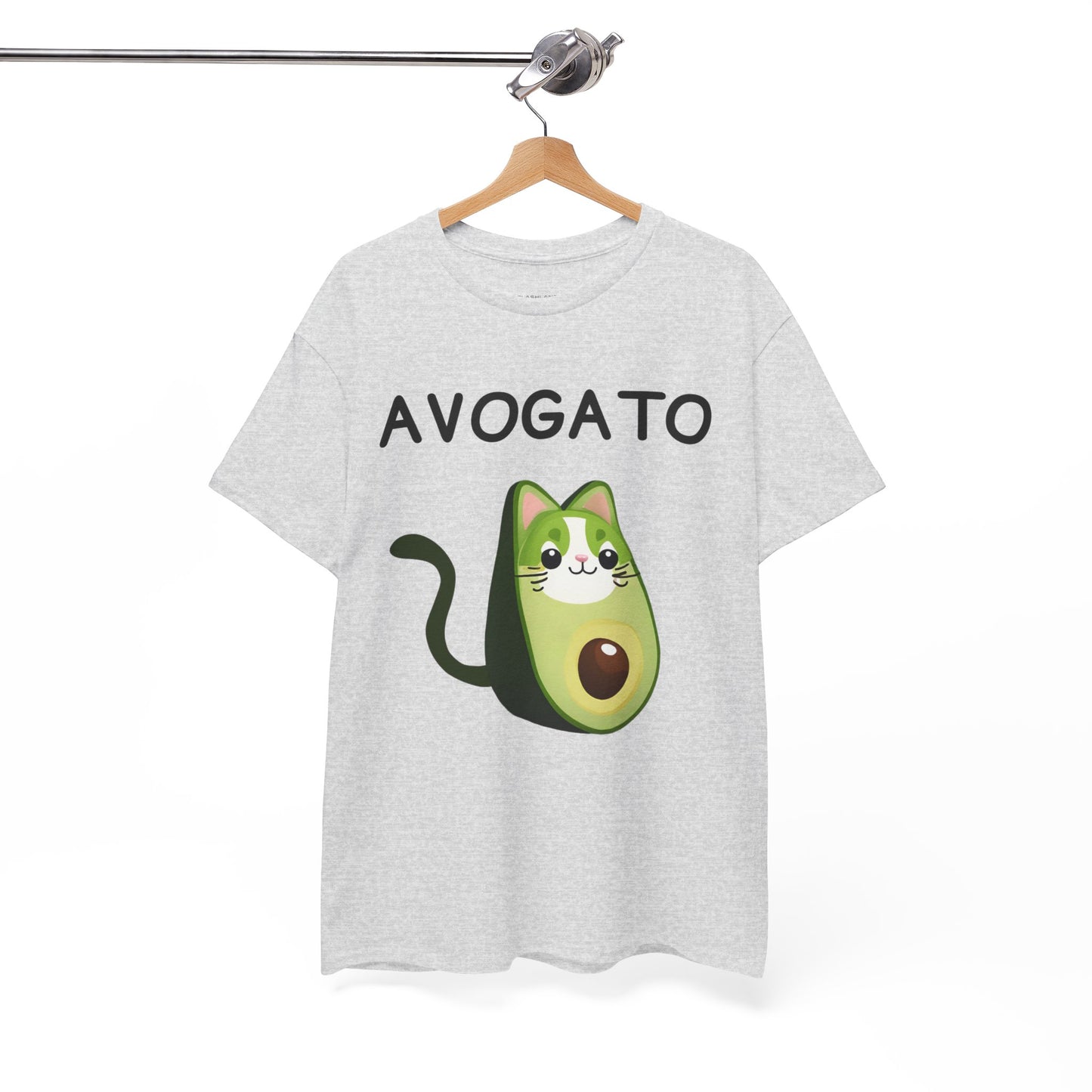 Avogato Funny Avocado Cat Face - Flashlander Gym Shirt