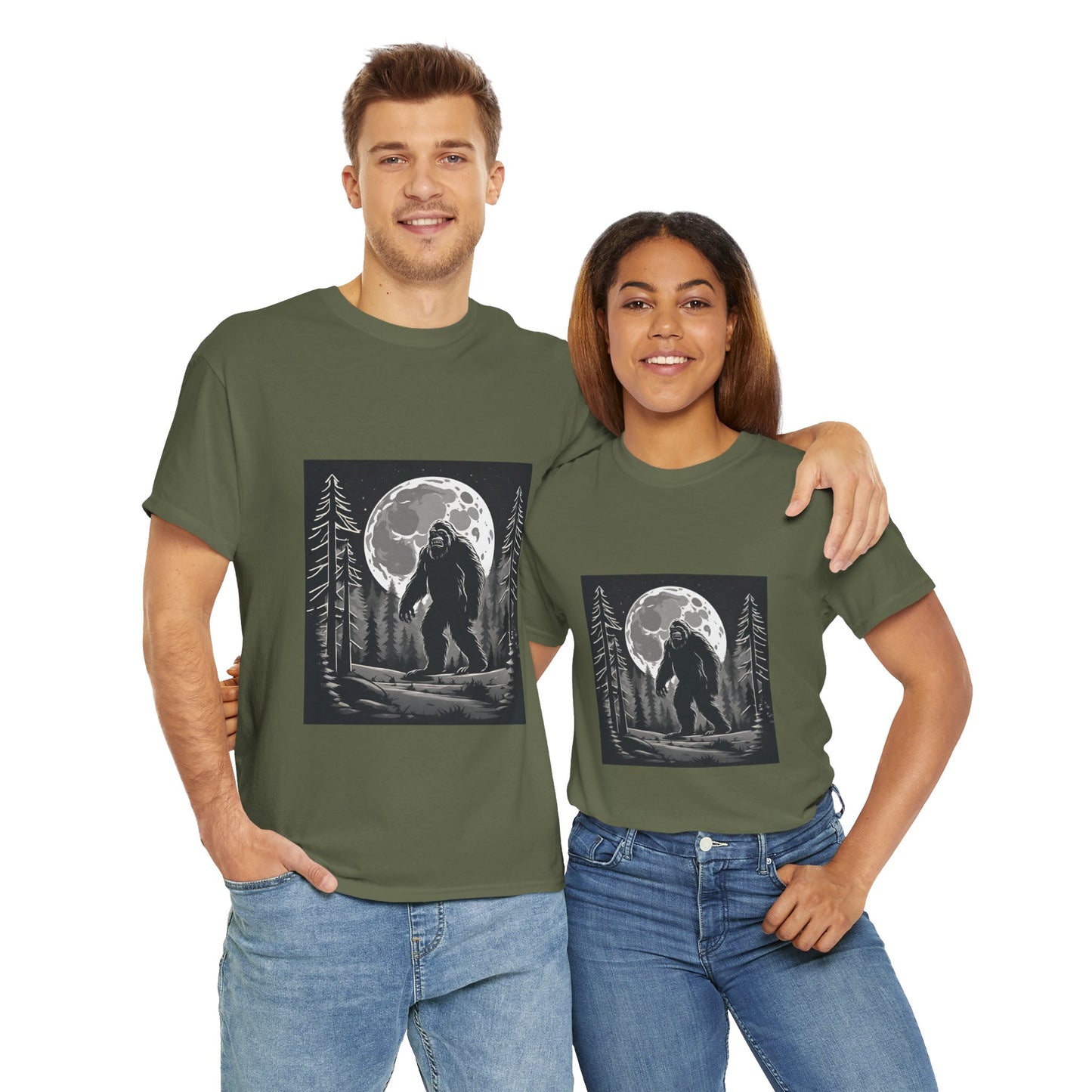 Bigfoot Funny Sasquatch Flashlander Gym Shirt