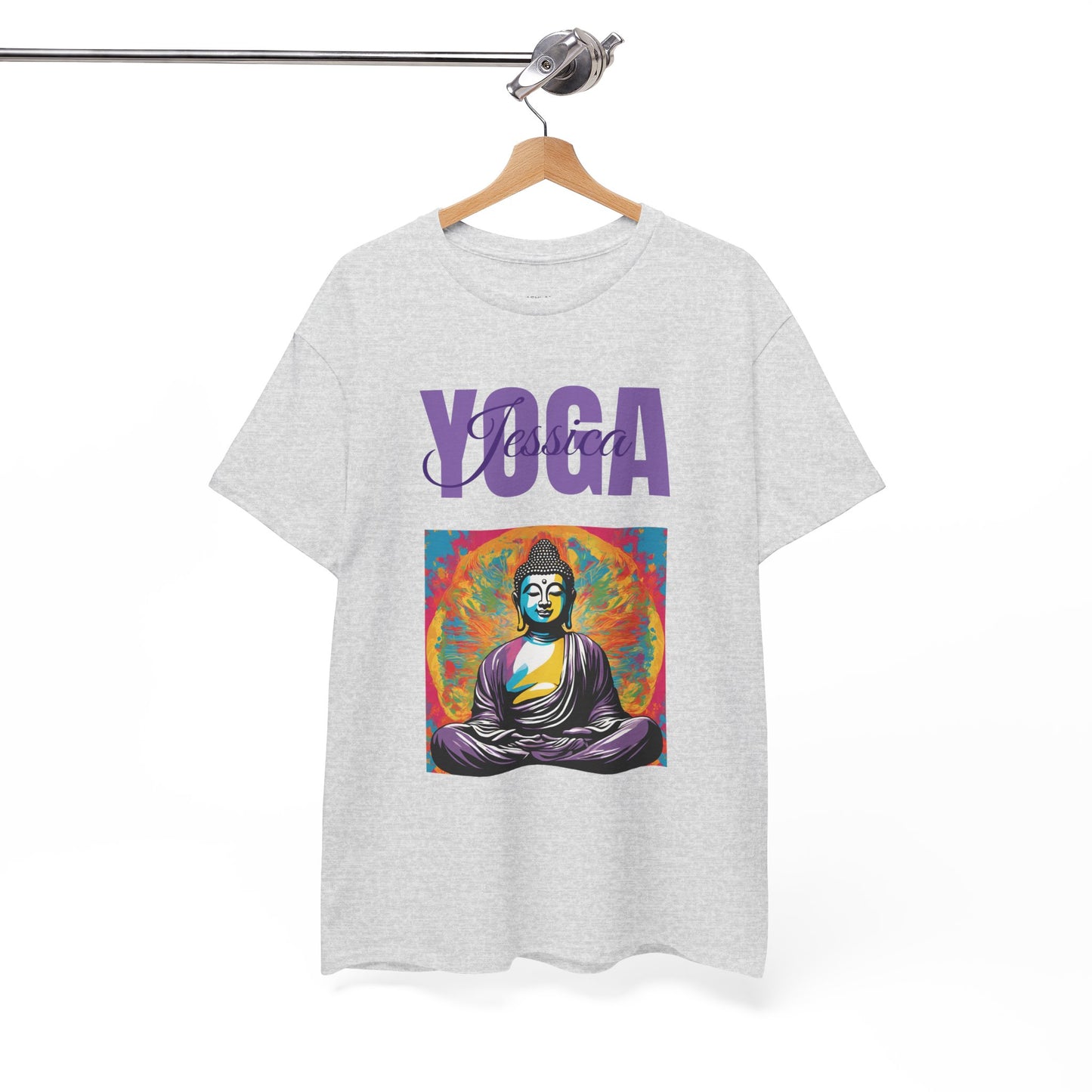 Personalized Yoga Shirt - Buddha Tee - Custom Name Flashlander Yoga Tee