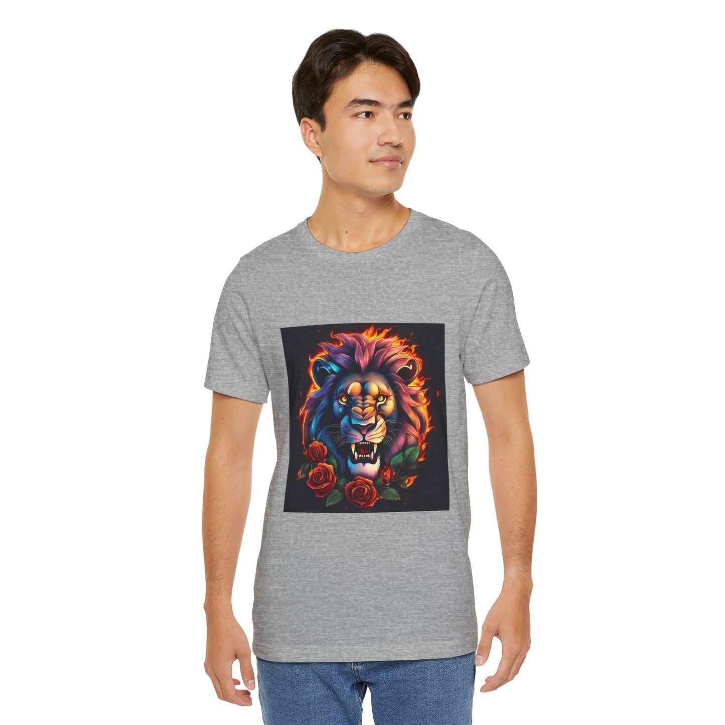 Brave Lion Flames Flashlander Gym Shirt