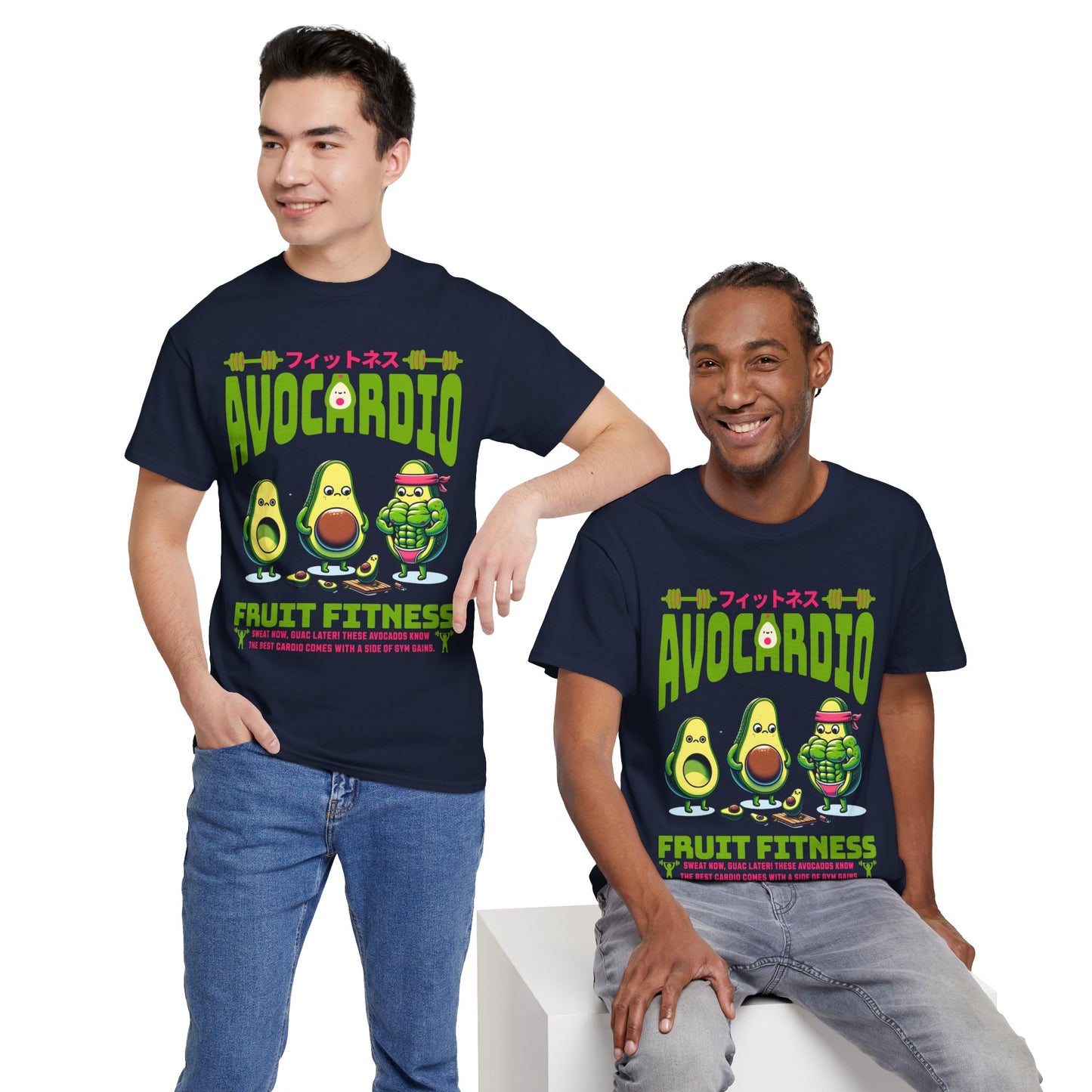 Avocardio Active Gym Shirt Avocado Fitness Graphic Tee