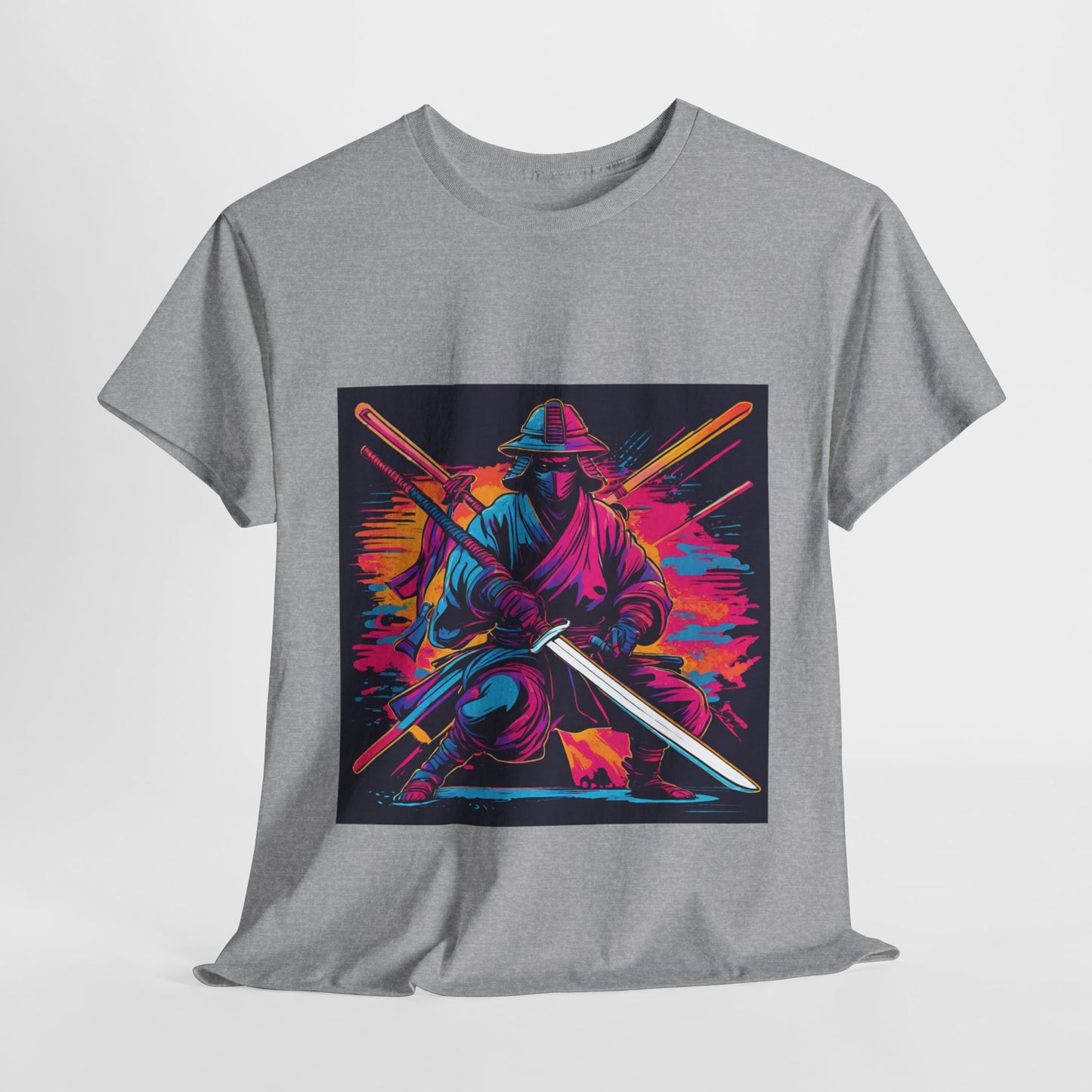 Samurai Warrior Sunset - Flashlander Gym Shirt