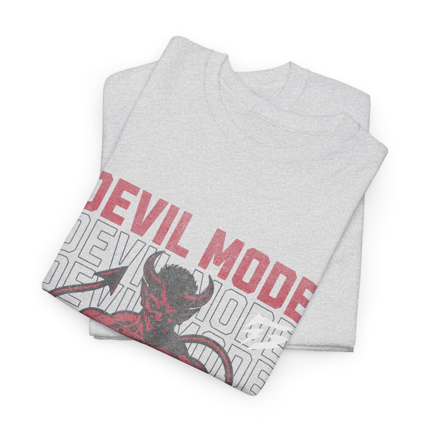 Devil Mode Gym Shirt Flashlander Cotton Unisex Charcoal Black Performance Graphic Tee