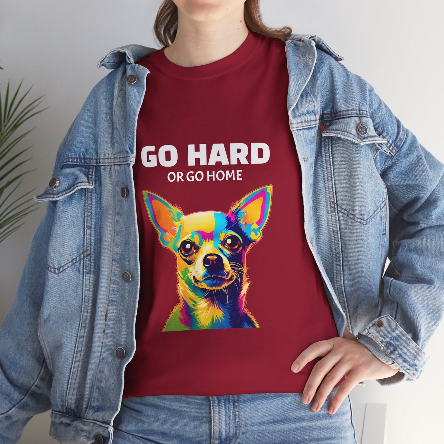 Chihuahua Dog Pop Art - Go Hard or Go Home Flashlander Gym Shirt