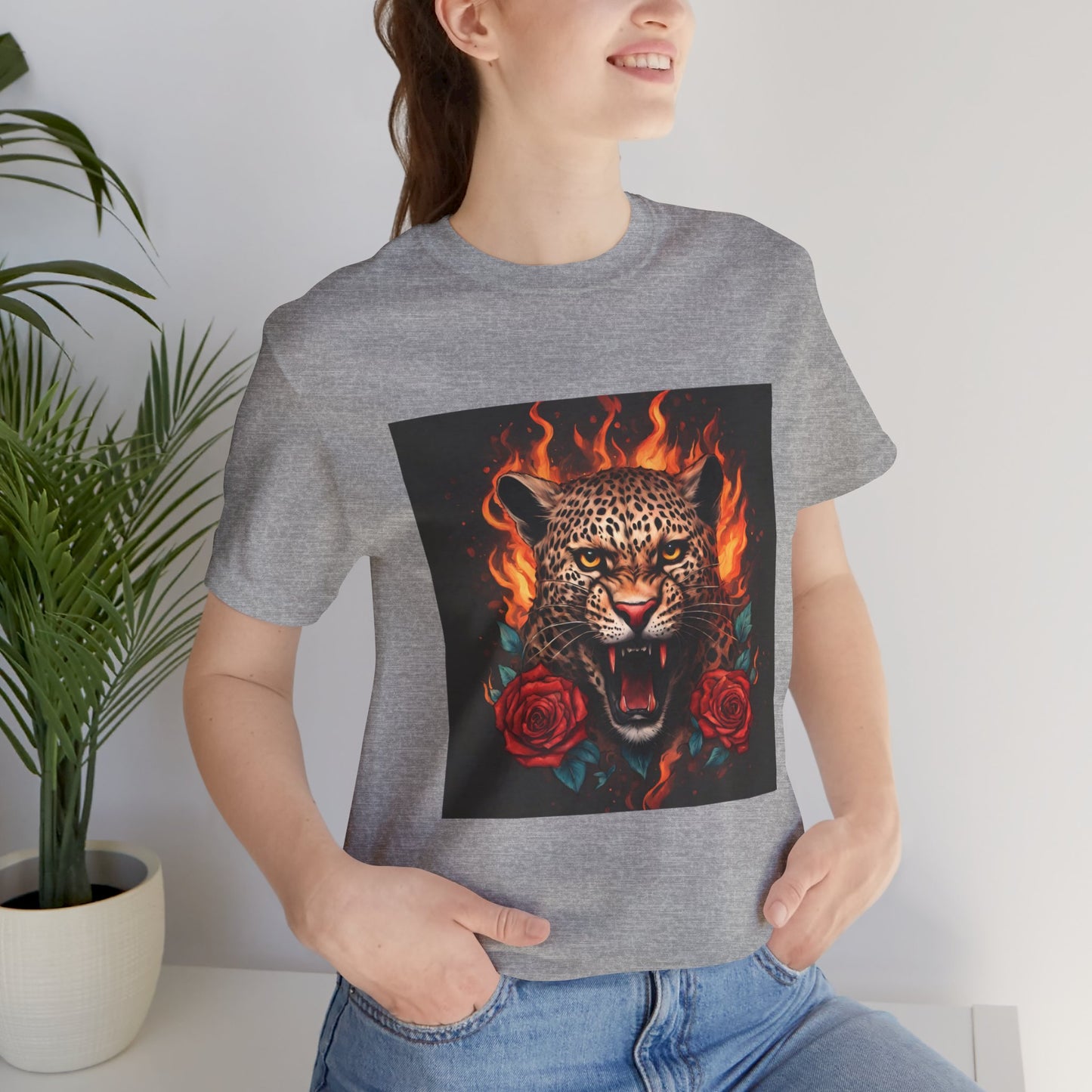 Leopard Flames Flashlander Gym Shirt