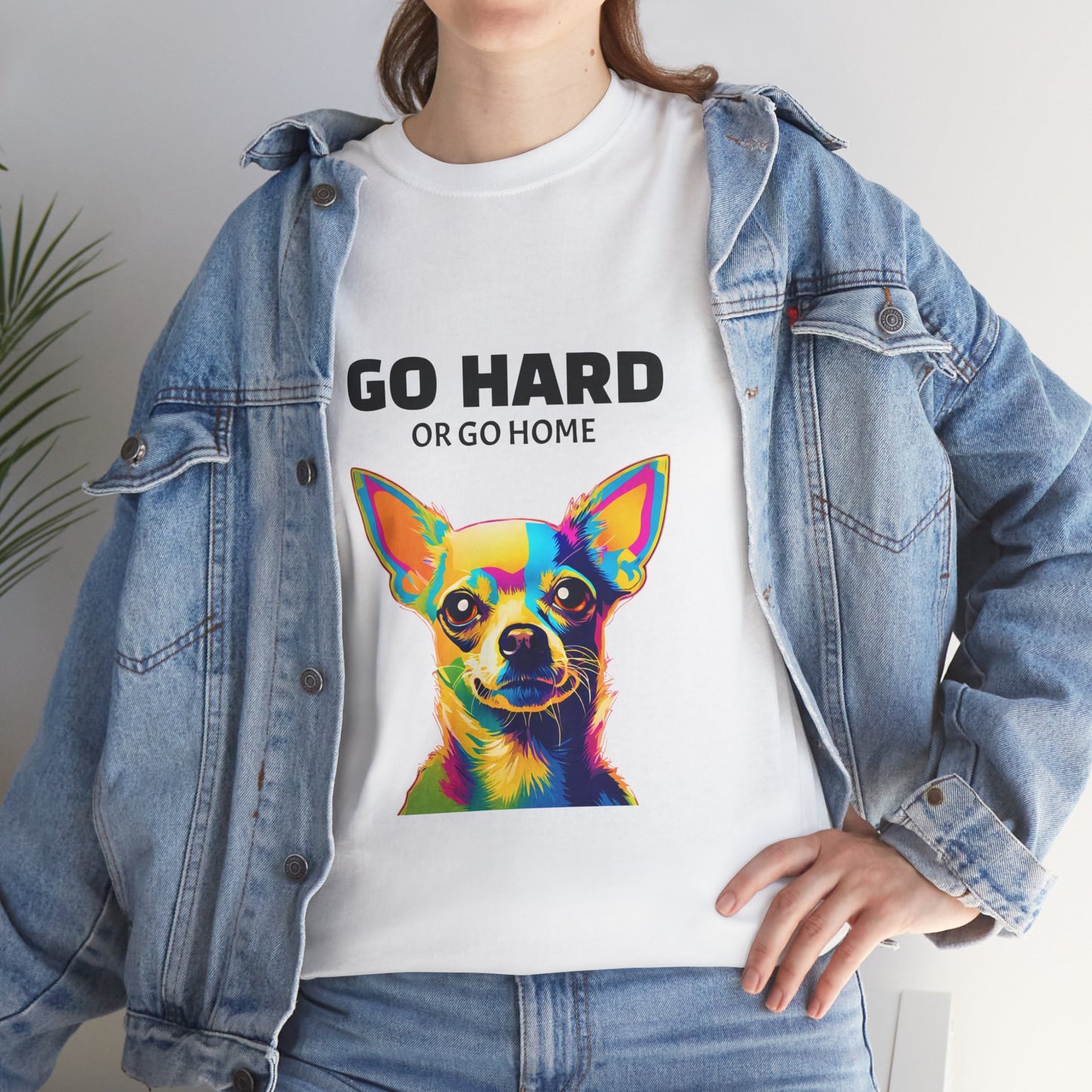 Chihuahua Dog Pop Art - Go Hard or Go Home Flashlander Gym Shirt