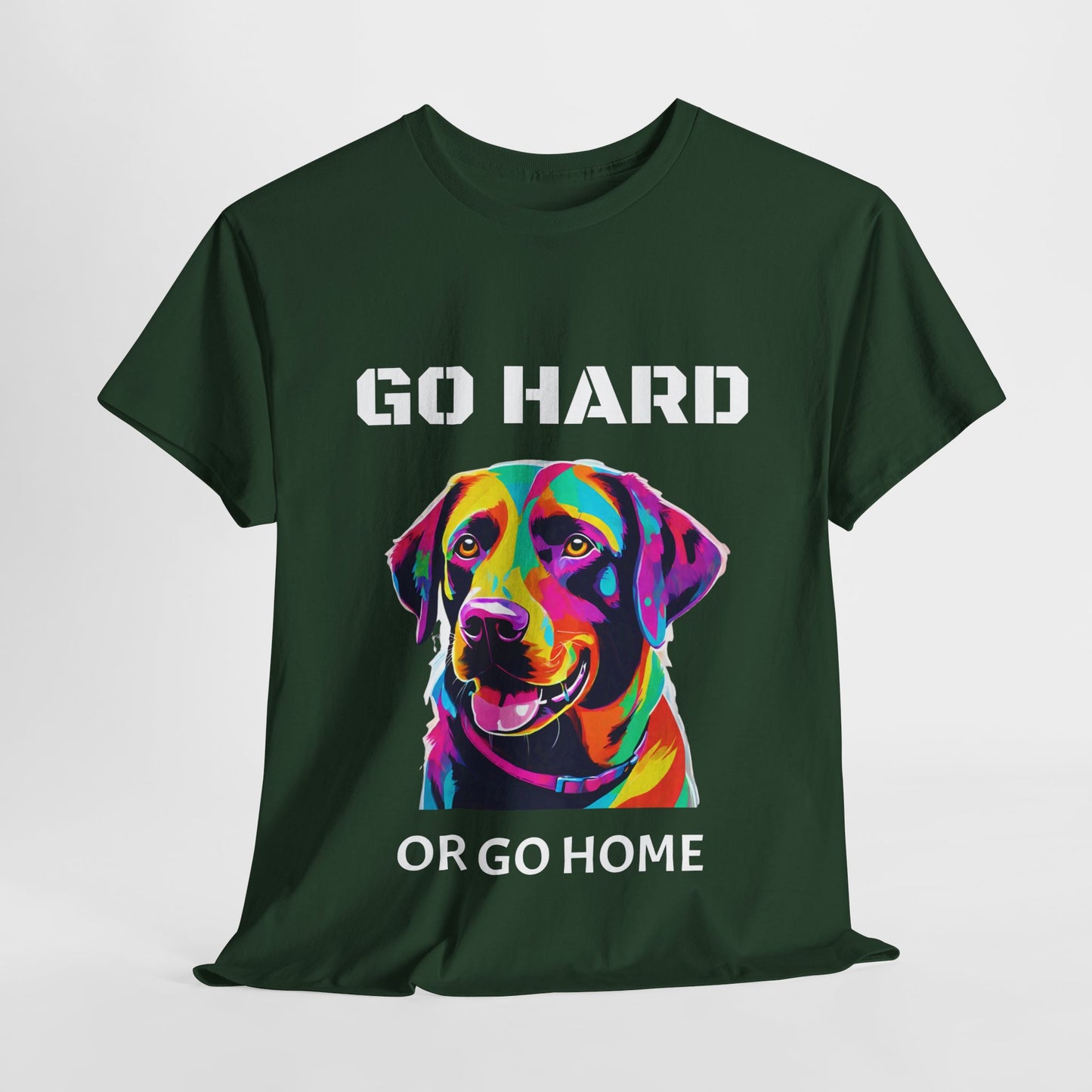 Labrador Retriever Dog Pop Art  - Go Hard Or Go Home Flashlander Gym Shirt