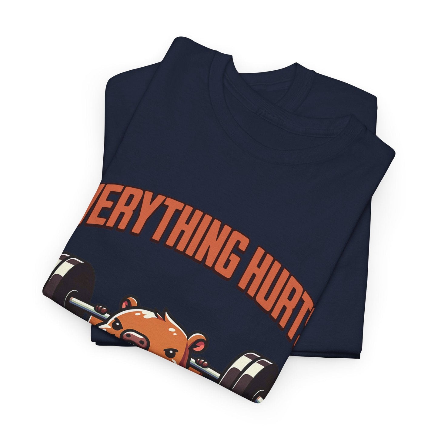 T-shirt de sport Beaver Everything Hurts &amp; I'm Tired T-shirt de sport Flashlander en coton unisexe noir anthracite T-shirt graphique de performance