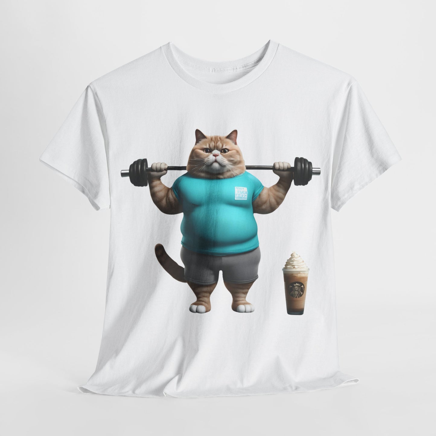 Funny Fat Cat Lifting - Flashlander Gym Shirt