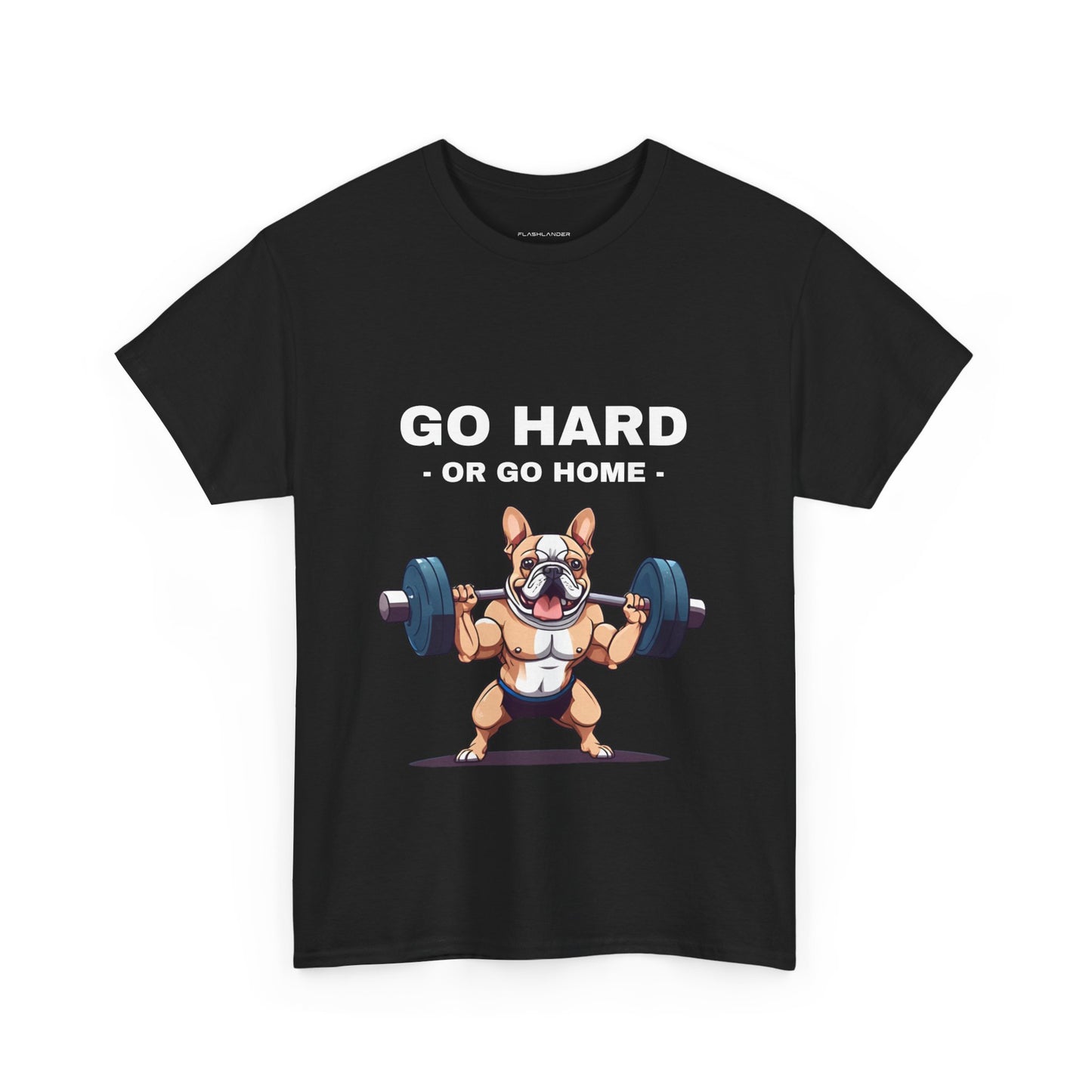 Muscular French Bulldog Dog Bodybuilding  - Flashlander Gym Shirt