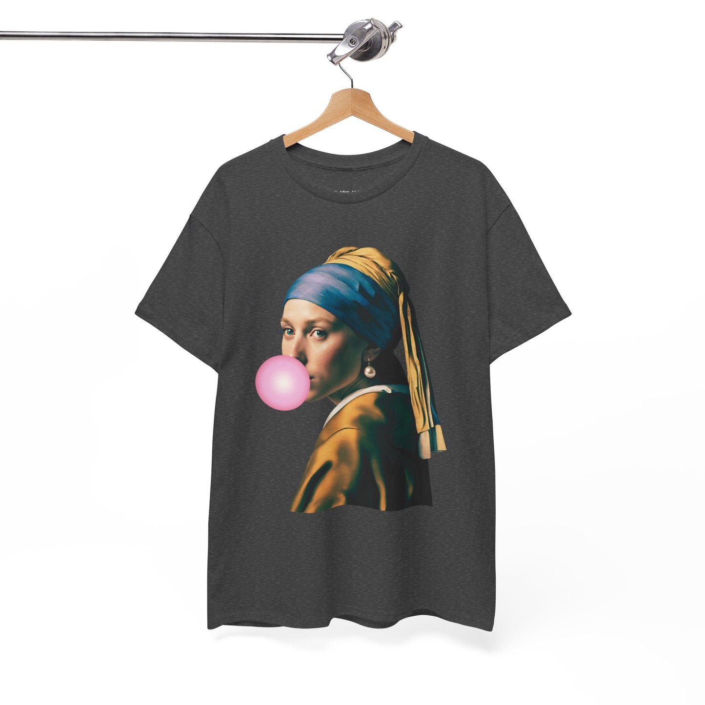 Bubble Gum Girl with a Pearl Earring Johannes Vermeer - Flashlander Gym Shirt