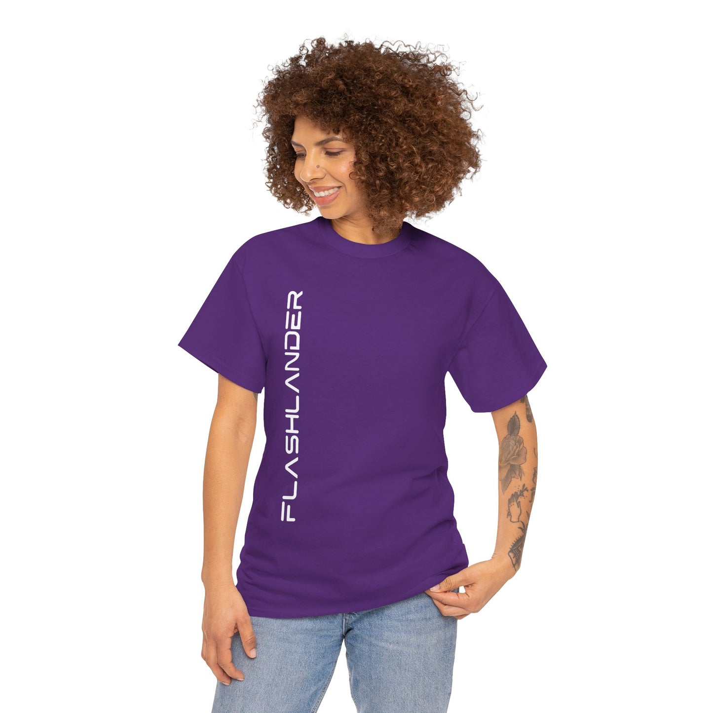 Sleek Signature Flashlander Logo Right Side Gym T-Shirt