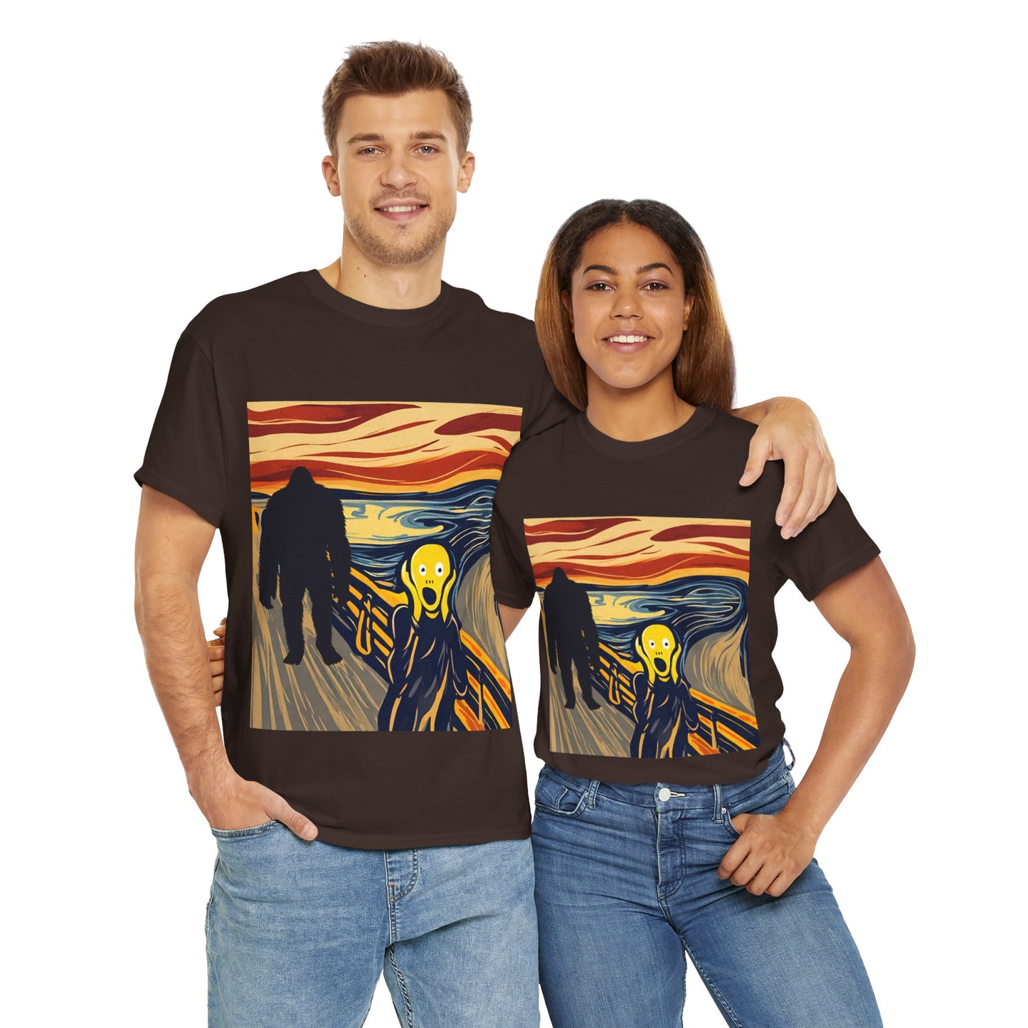 The Scream Meets Bigfoot A Startling Encounter - Flashlander Gym Shirt