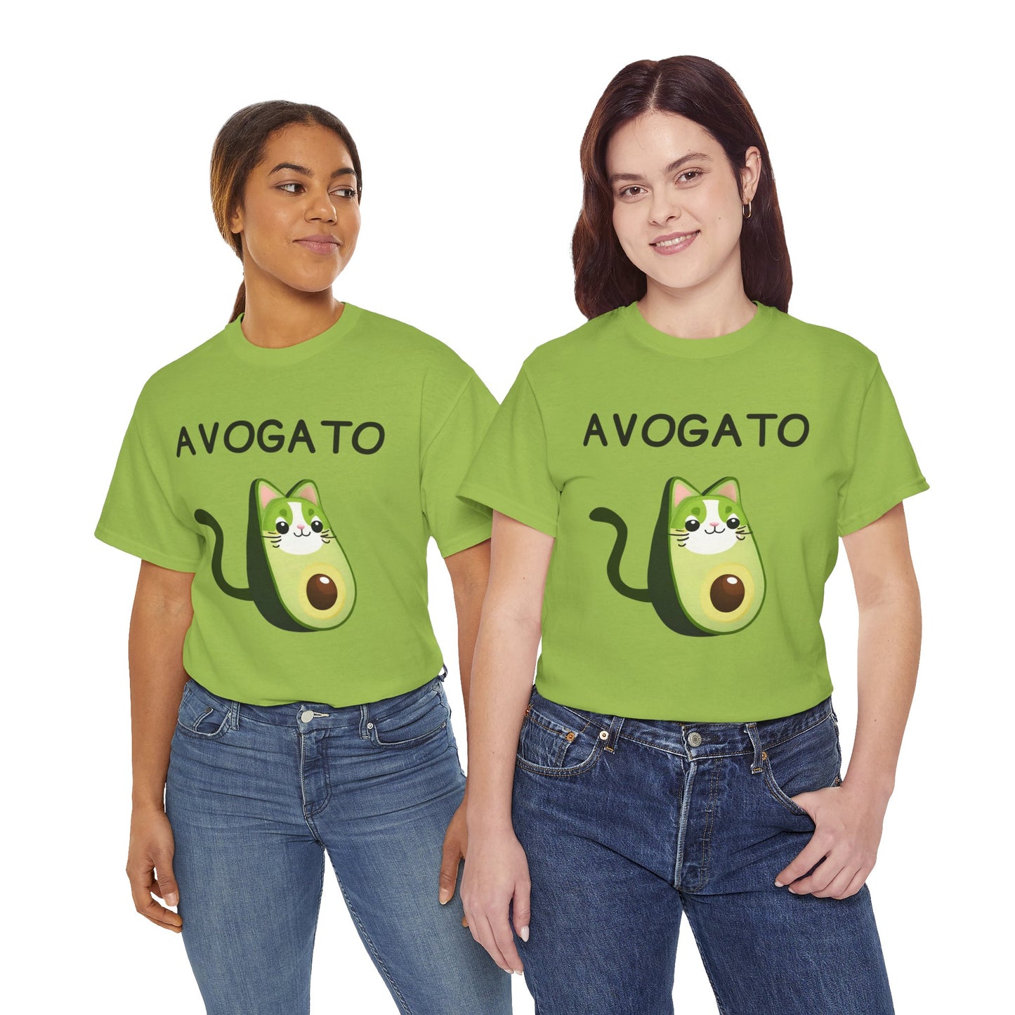 Avogato Funny Avocado Cat Face - Flashlander Gym Shirt