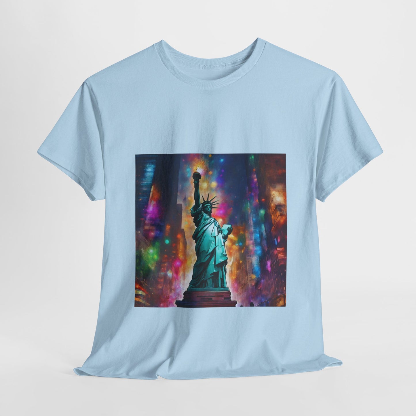 The Statue of Liberty in the Heart of New York Graphic Tee Flashlander