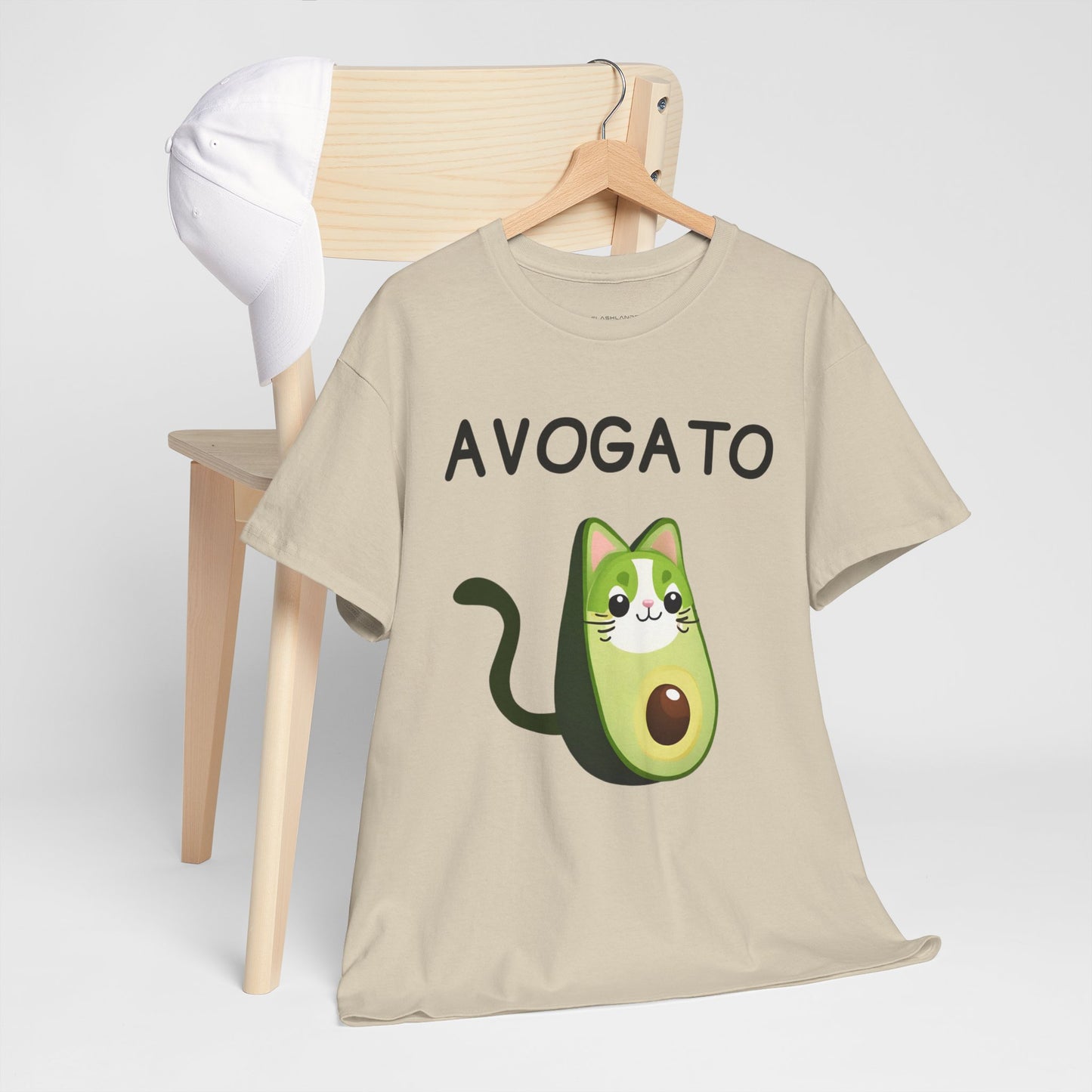 Avogato Funny Avocado Cat Face - Flashlander Gym Shirt