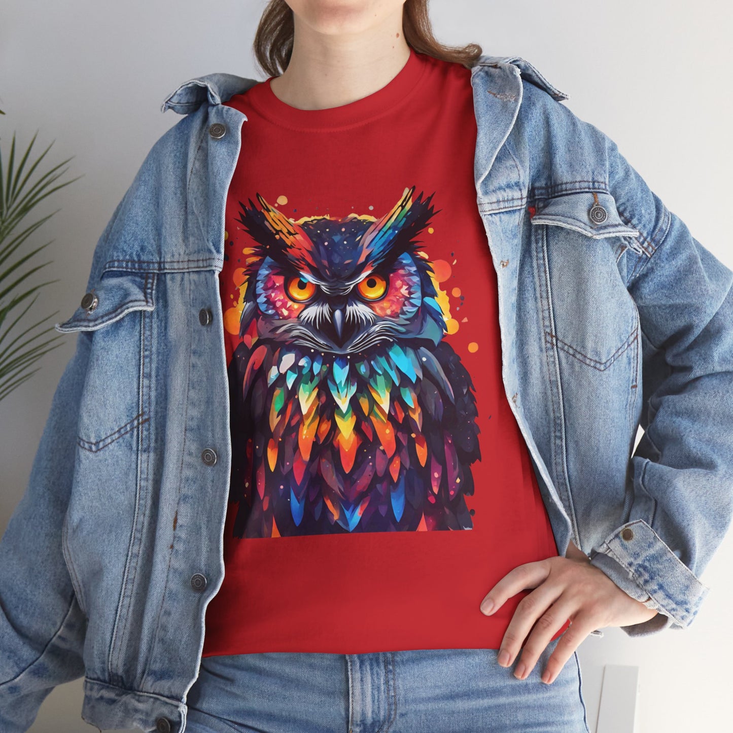 Camiseta deportiva Flashlander con sinfonía de plumas de búho