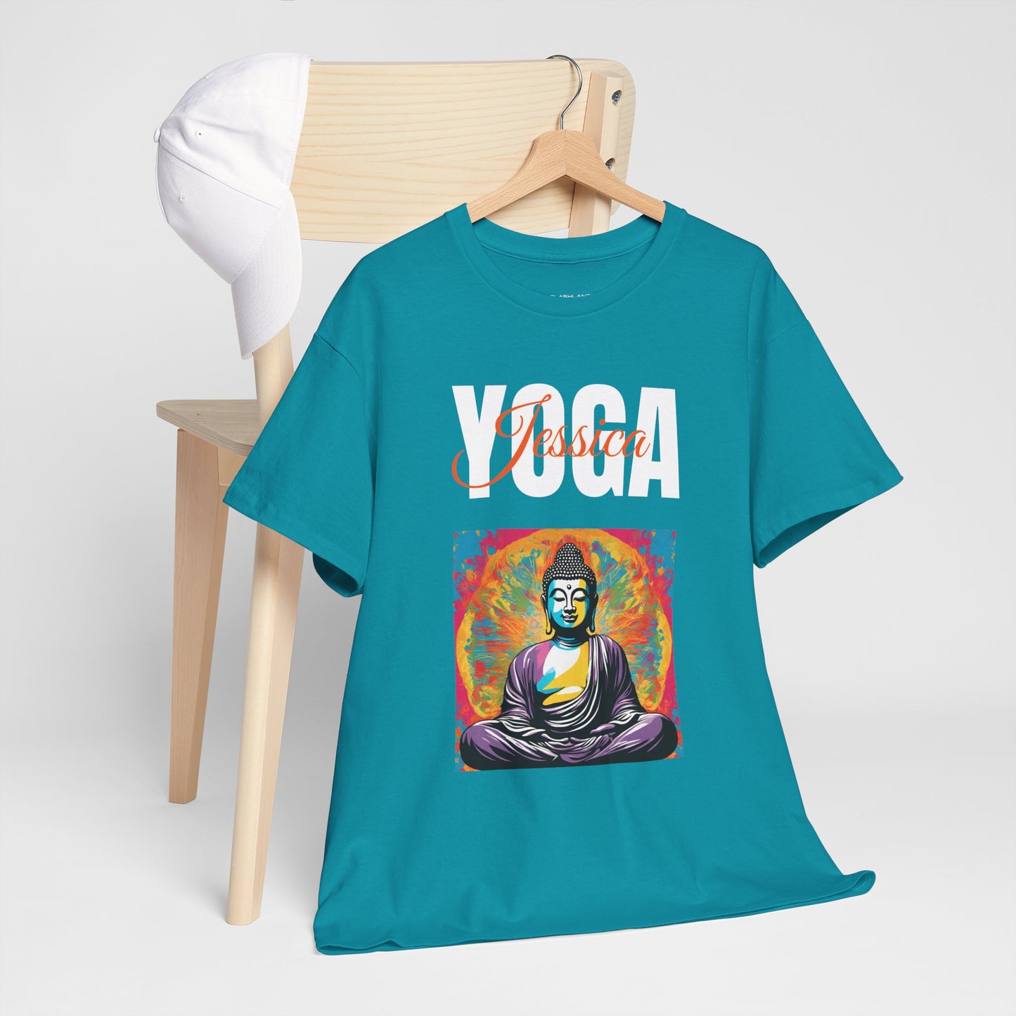 Personalized Yoga Shirt - Buddha Tee - Custom Name Flashlander Yoga Tee