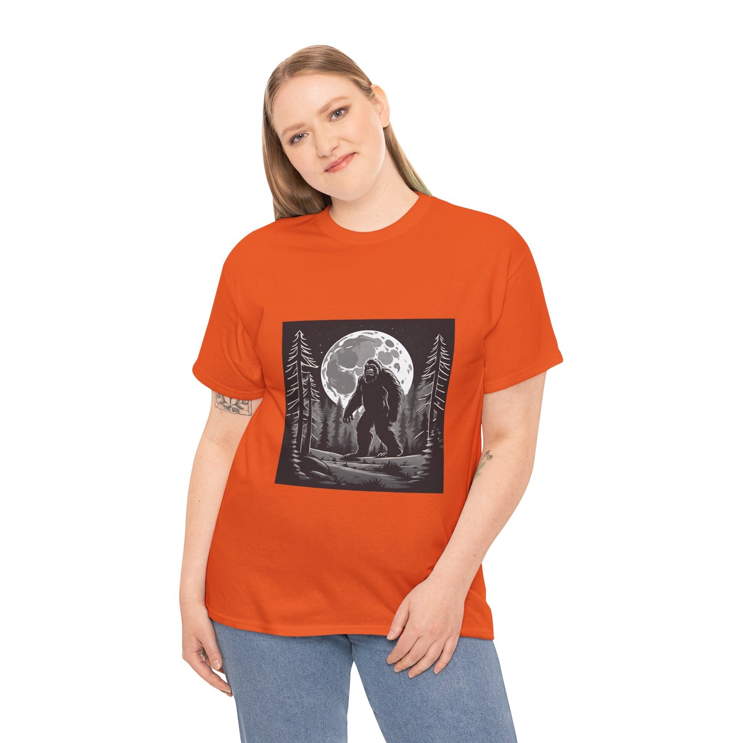 Camisa Bigfoot, camisa Sasquatch, camisa divertida Bigfoot, camisa de senderismo, camisa Yeti, camisa frescaUnisex camiseta de algodón pesado Flashlander