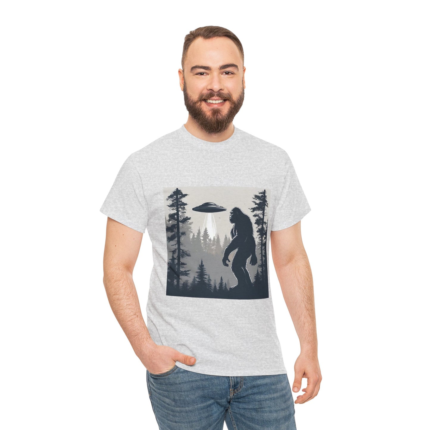 Sasquatch rencontre Bigfoot et OVNI - T-shirt de sport Flashlander