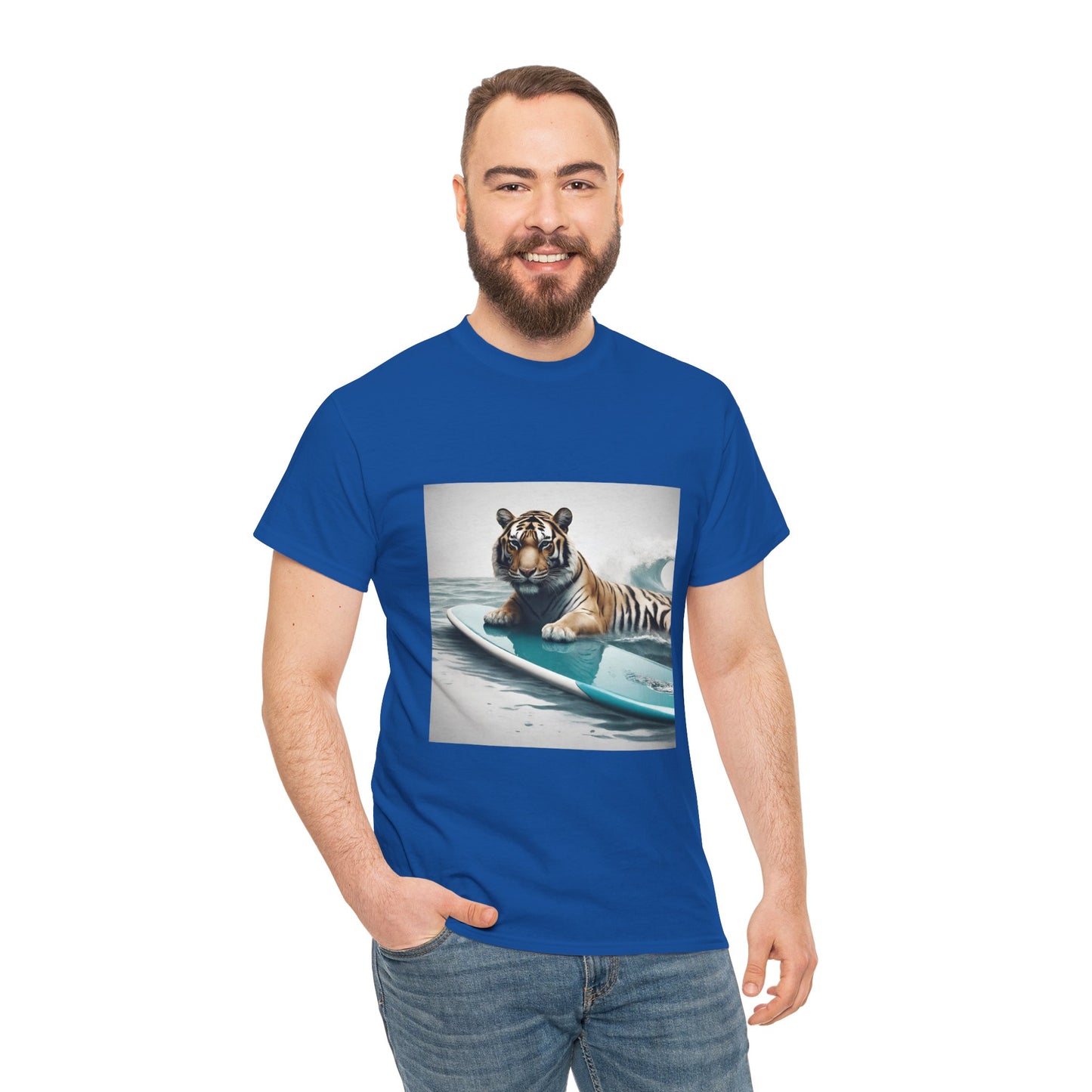 Tiger Surfing Vintage Flashlander Gym Shirt