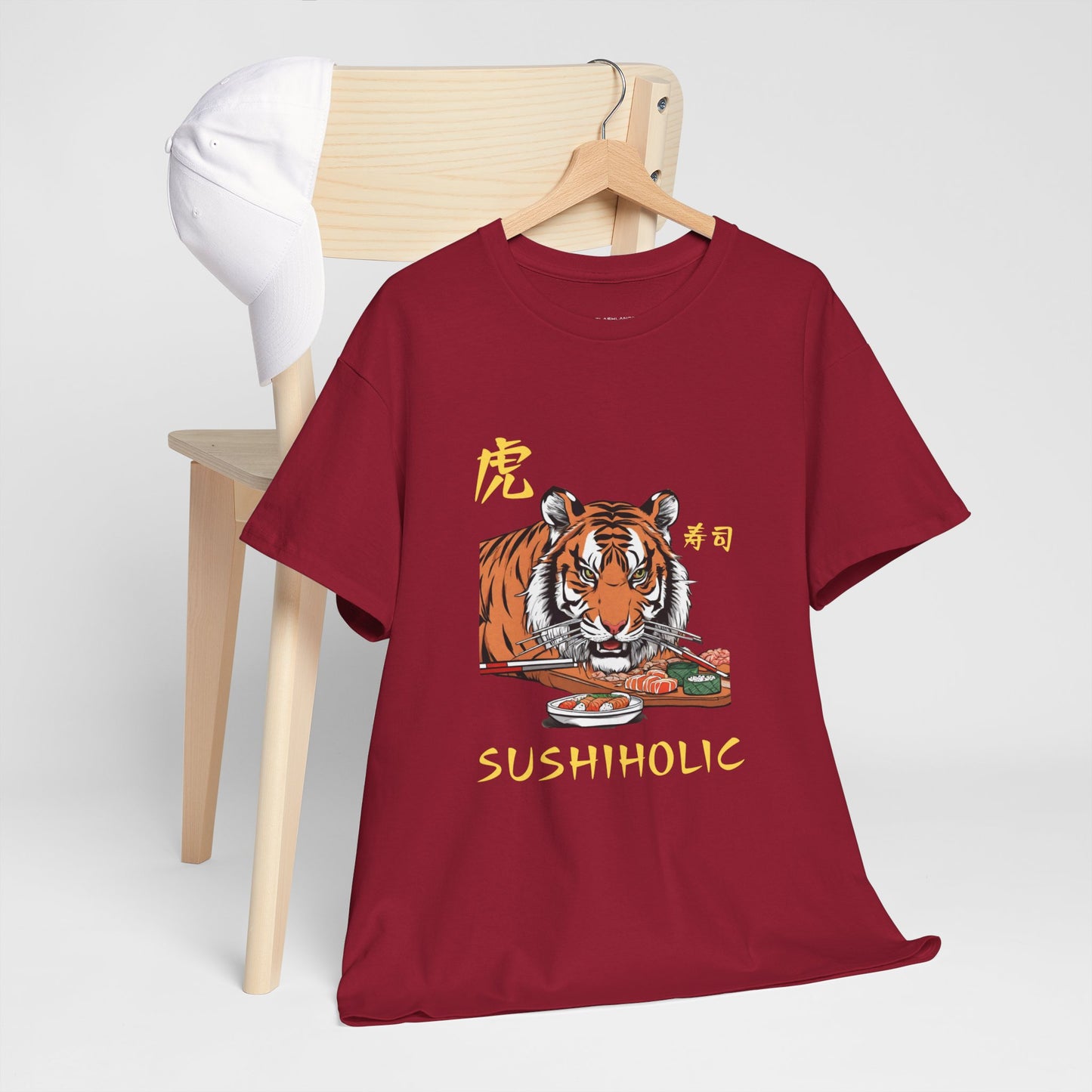 Tiger Sushi Lovers Sushiholic Graphic Tee Flashlander