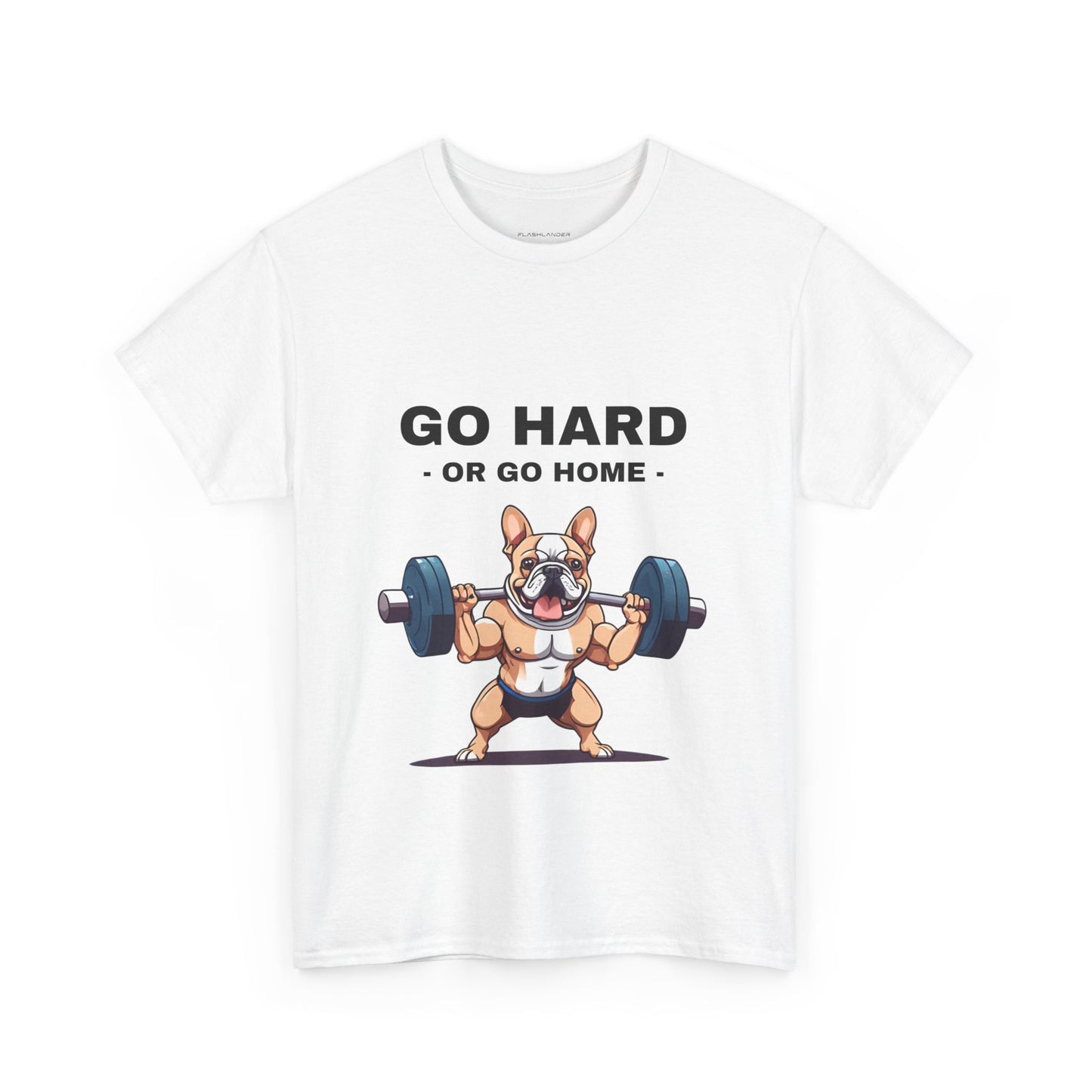 Muscular French Bulldog Dog Bodybuilding  - Flashlander Gym Shirt