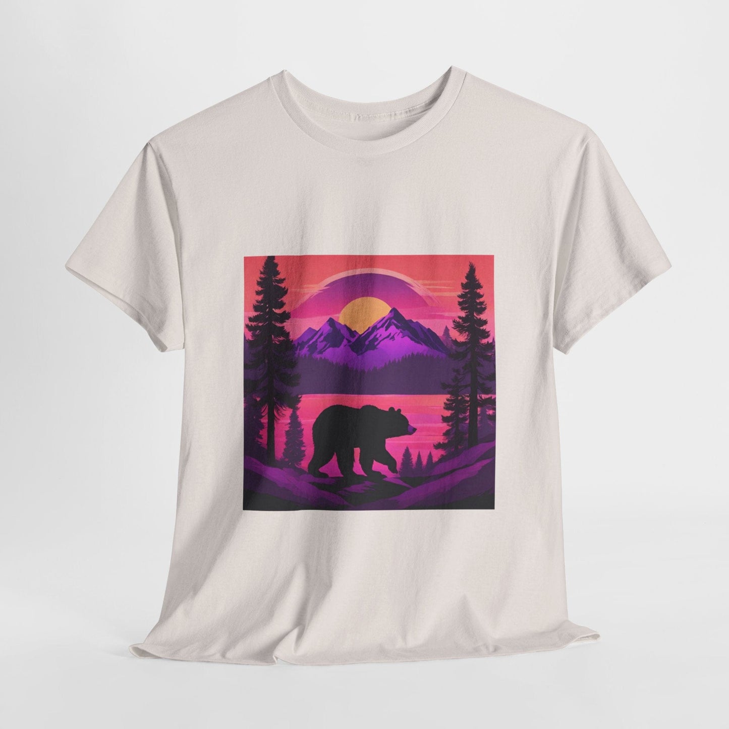 Bear Majestic Sunset Graphic Tee Flashlander