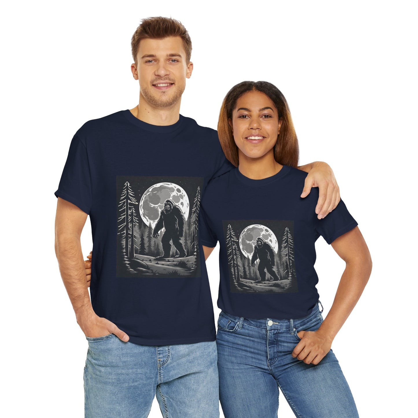 Camisa Bigfoot, camisa Sasquatch, camisa divertida Bigfoot, camisa de senderismo, camisa Yeti, camisa frescaUnisex camiseta de algodón pesado Flashlander