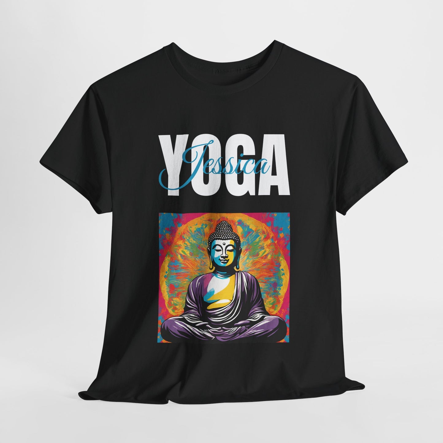 Personalized Yoga Shirt - Buddha Tee - Custom Name Flashlander Yoga Tee