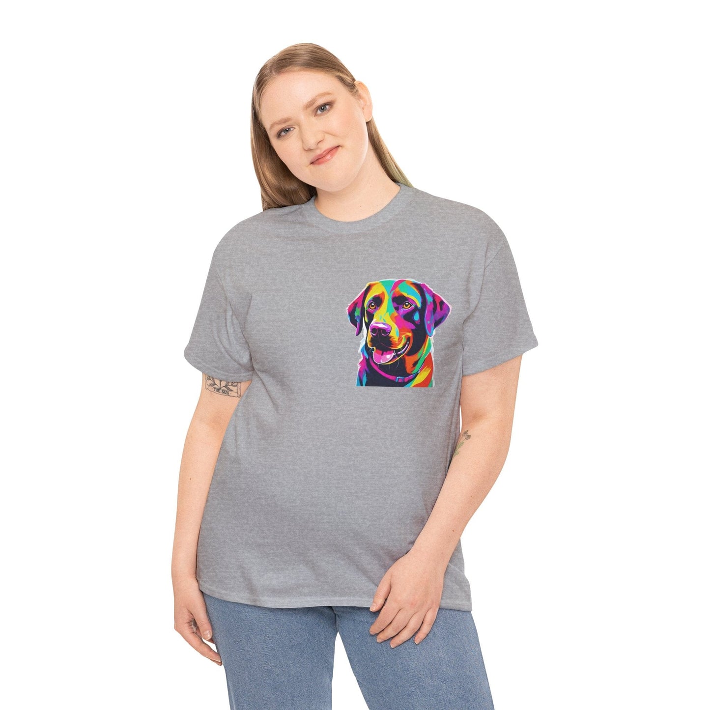 Pop Art Lab Dog in the Heart Flashlander Gym Shirt