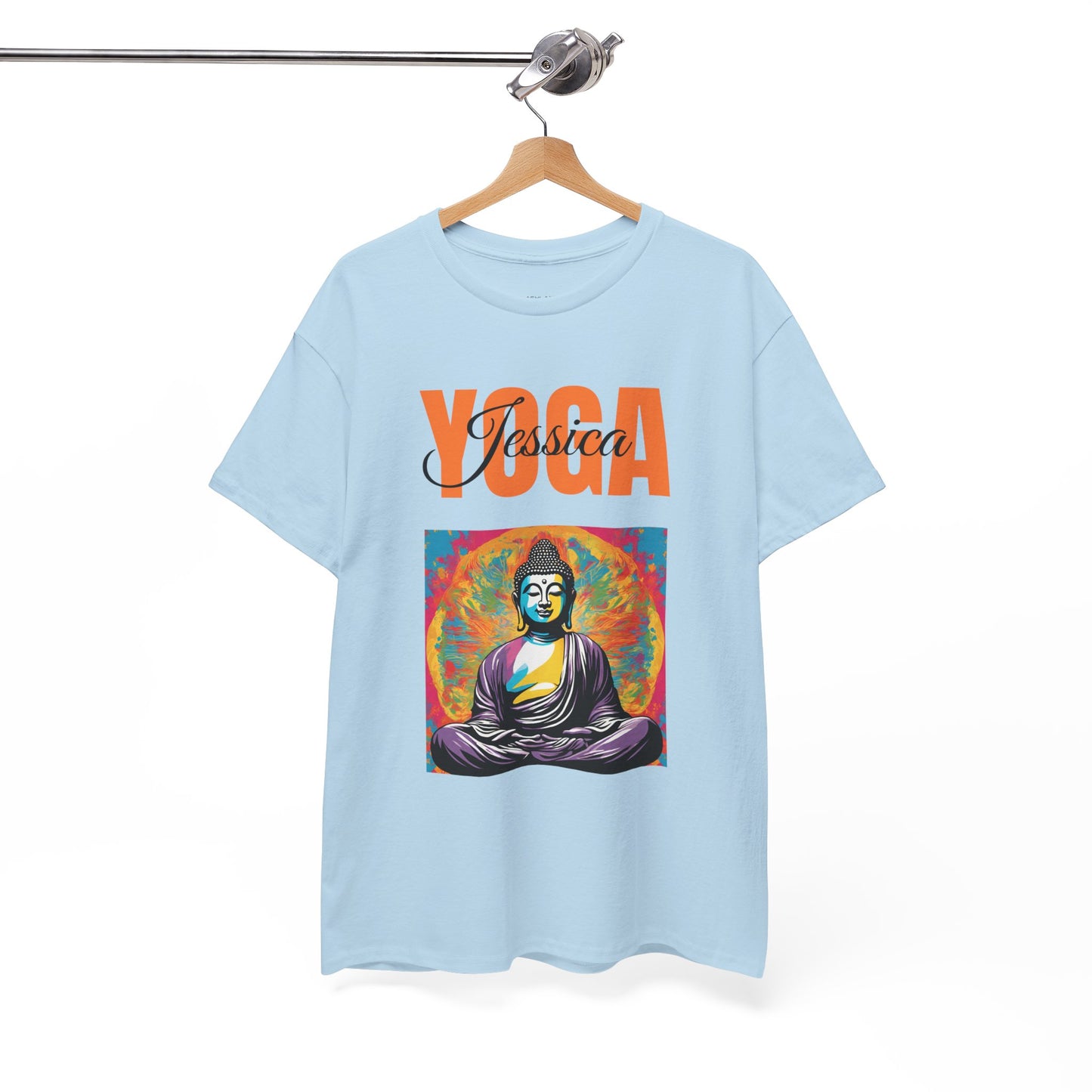 Personalized Yoga Shirt - Buddha Tee - Custom Name Flashlander Yoga Tee