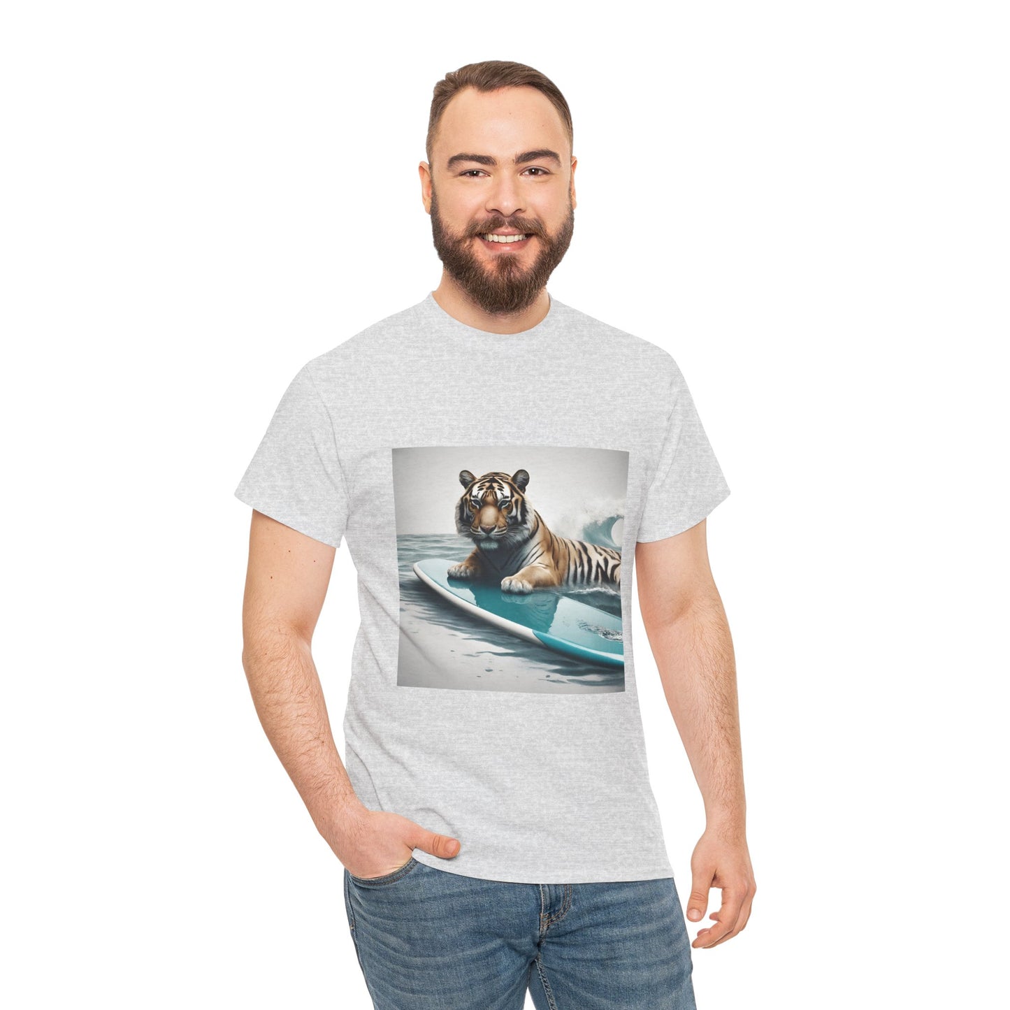 Tiger Surfing Vintage Flashlander Gym Shirt