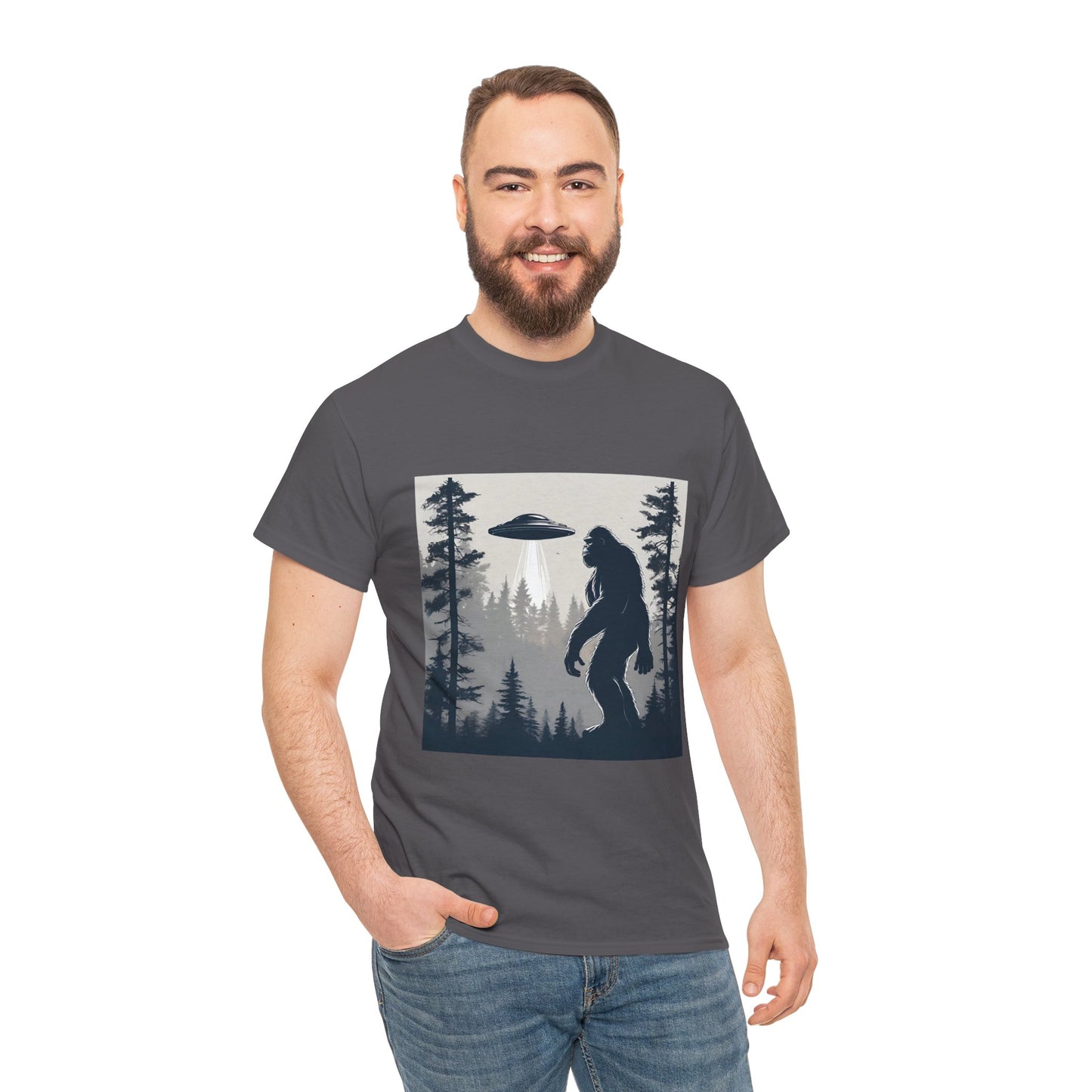 Sasquatch rencontre Bigfoot et OVNI - T-shirt de sport Flashlander