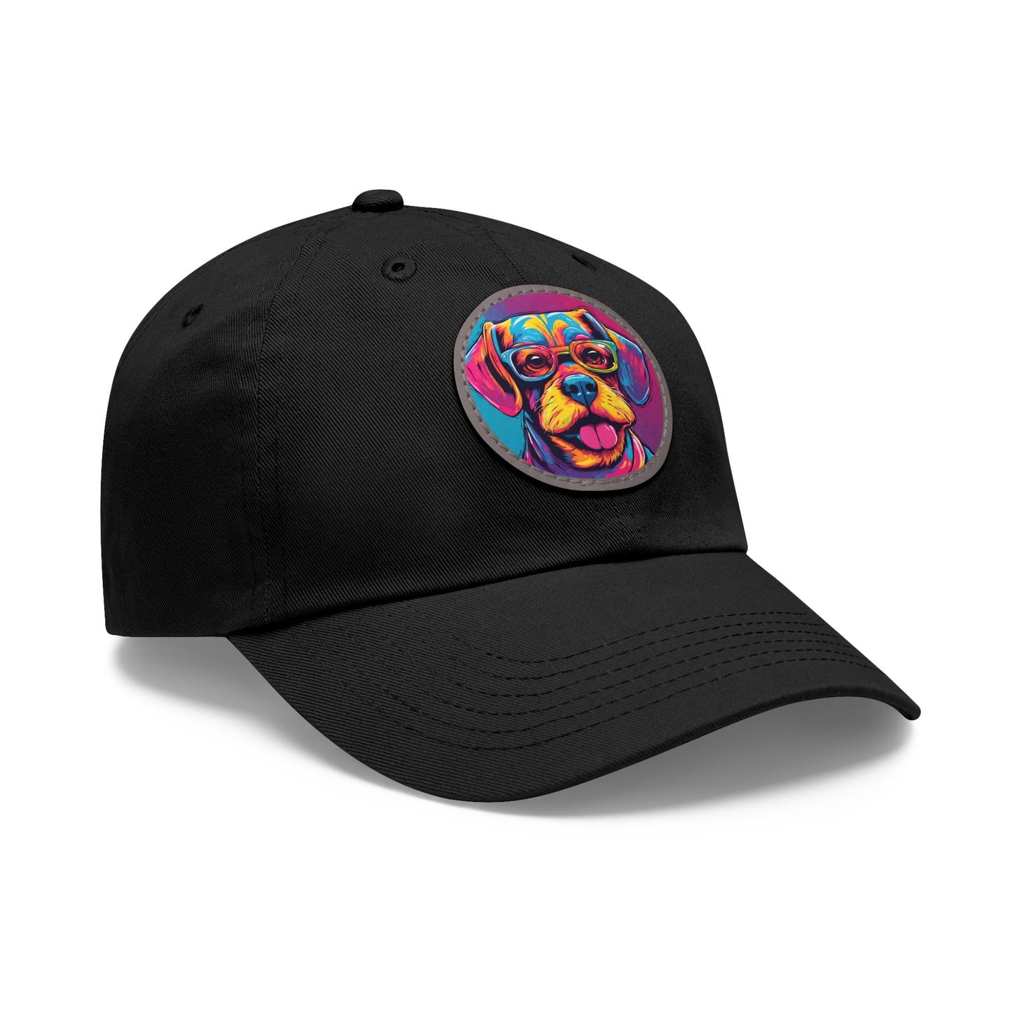 Chapeau pour chien avec lunettes, casquette pour chien, chapeau Pop Art pour chien, chapeau de papa avec patch (rond), casquette de baseball, chapeau pour chien, casquette pour chien, chapeau personnalisé Flashlander