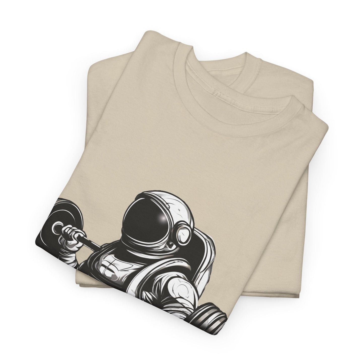 Camiseta de culturista astronauta: rompiendo límites en el espacio Camiseta gráfica de gimnasio Flashlander