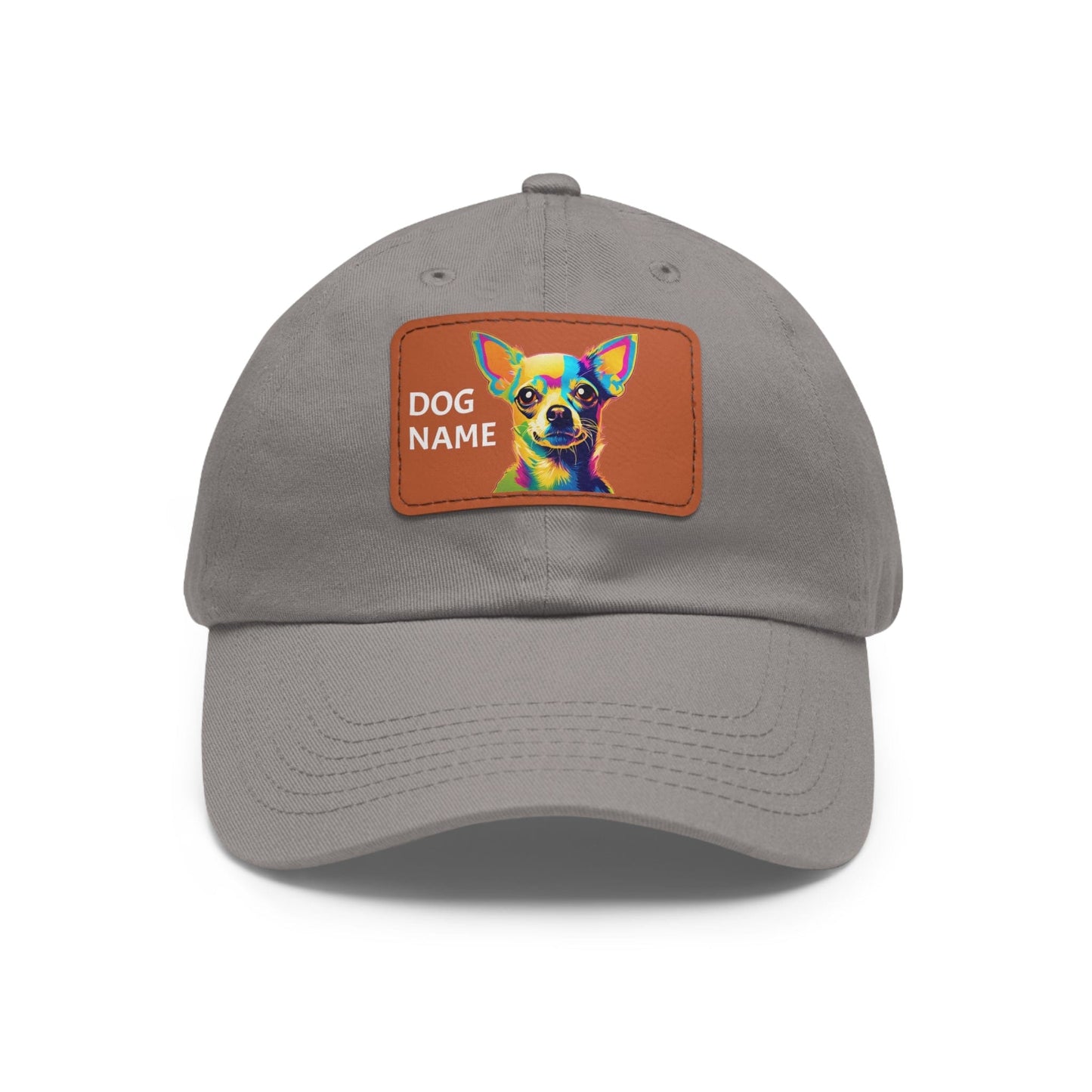 Chihuahua Dog Hat Sportswear Cap Chihuahua Cap Chihuahua Hat Chihuahua Dog Cap Pop Art Hat Dad Hat with Patch (Rectangle) Baseball Cap Custom Hat Flashlander