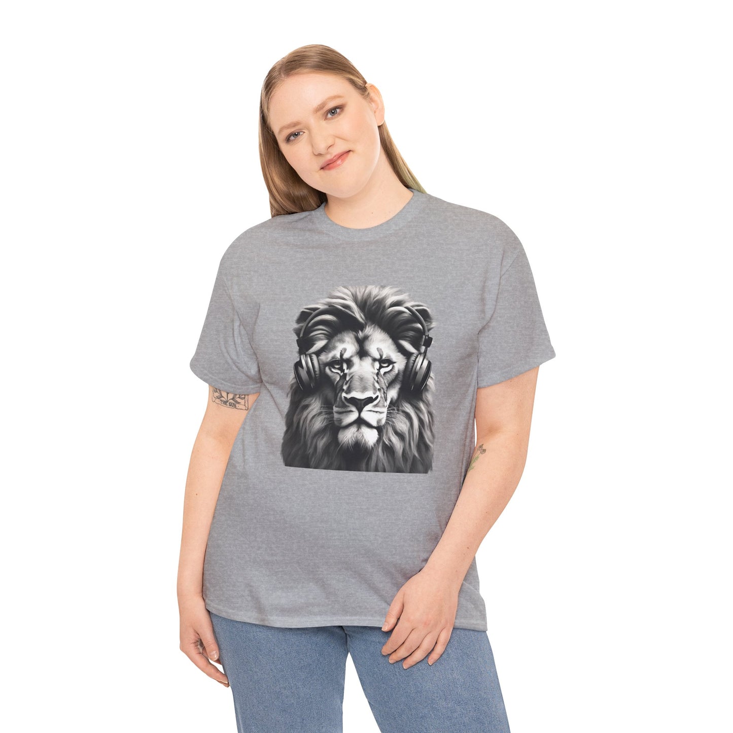 Lion Training with Headphones - Flashlander Gym Shirt