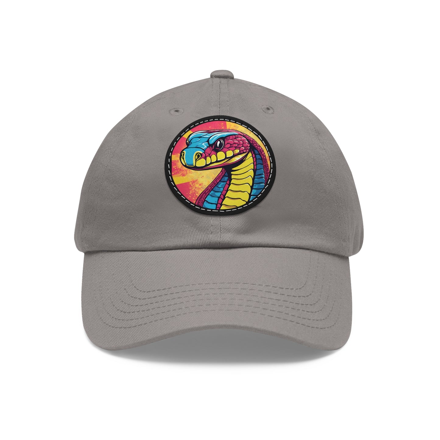 Cobra Hat Cobra Cap Cobra Kai Cobra Snake Art Pop Dad Hat with Patch (Round) Baseball Black Mamba Cap Snake Cap Snake Hat Custom Cap Flashlander