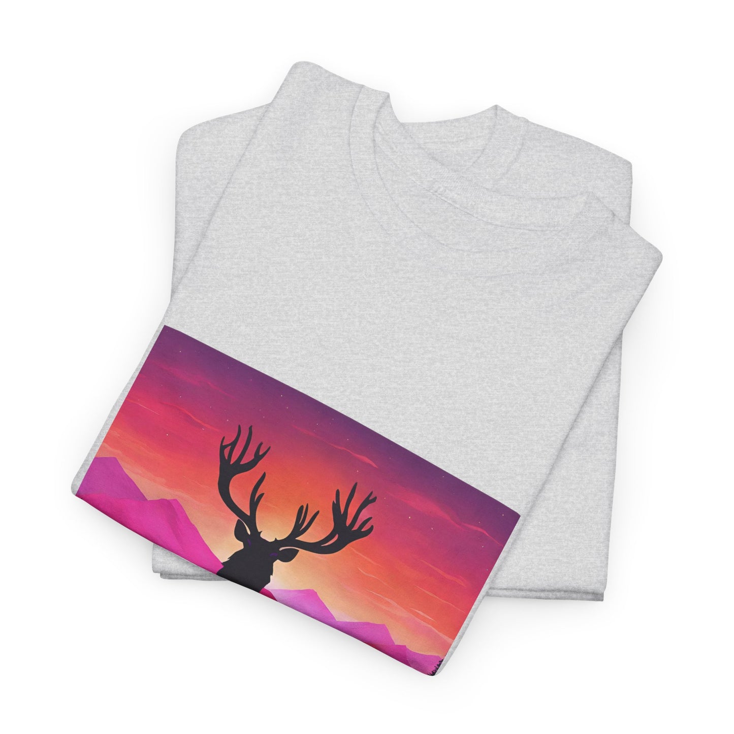 Deer Majestic Sunset Flashlander Gym Shirt