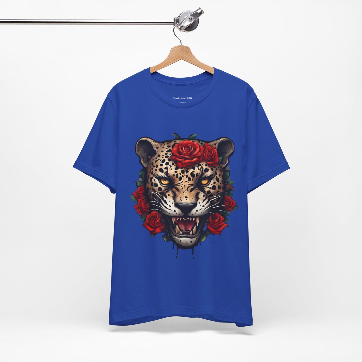 Jaguar Flames and Roses Graphic Tee Flashlander