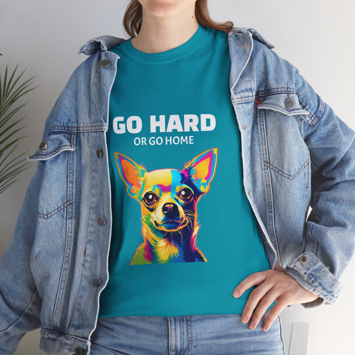 Chihuahua Dog Pop Art - Go Hard or Go Home Flashlander Gym Shirt